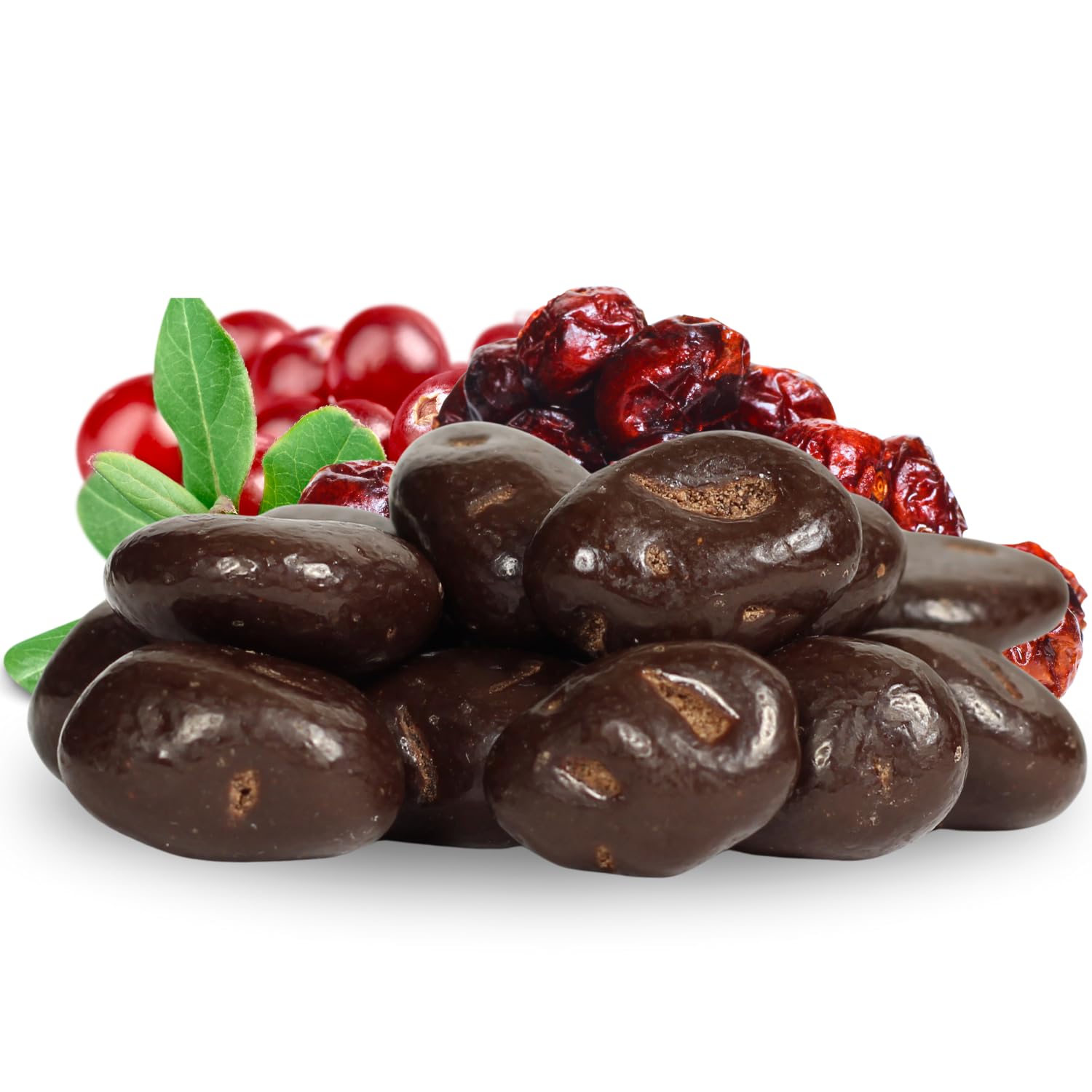 Dark Chocolate Covered Cranberries by Its Delish, 3 LBS Bulk Size | Gourmet Healthy Snacks, Vegan & Kosher Certified | USA Made | Perfect for Office Snacks, Holiday Gifts & Healthy Desserts