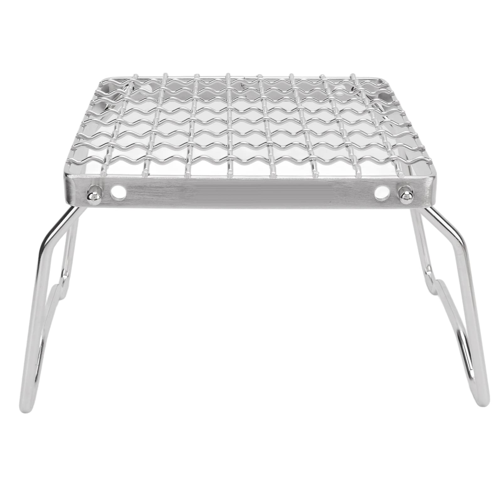 Portable Foldable Stainless Steel Grill for Outdoor BBQ, Camping, Picnics & Backpacking - Compact & Safe Bonfire Cooking Equipment for Travel & Adventure