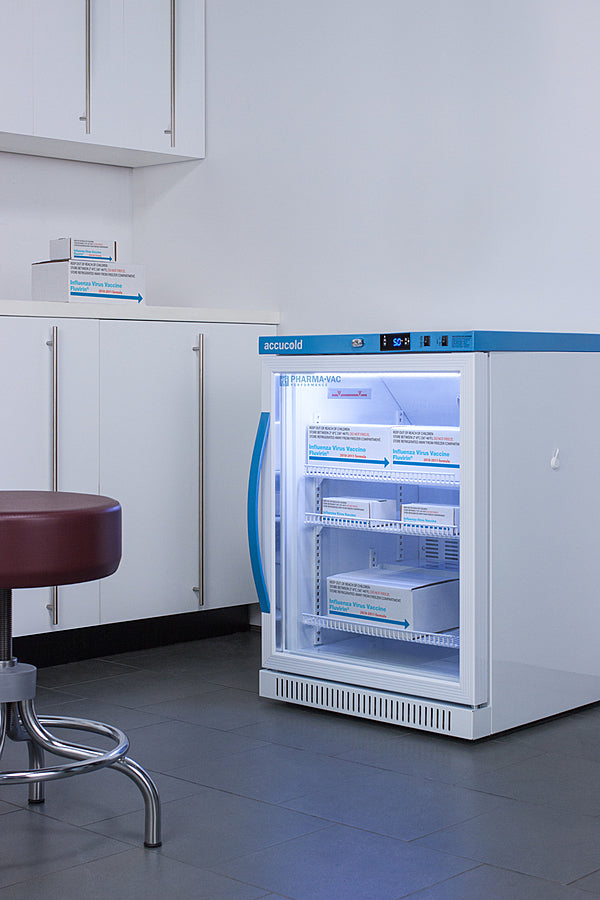 Accucold 6 Cu.Ft. ADA Compliant Vaccine Refrigerator - Medical Grade Storage for Vaccines, Medications & Pharmaceuticals | Perfect for Clinics, Pharmacies & Laboratories