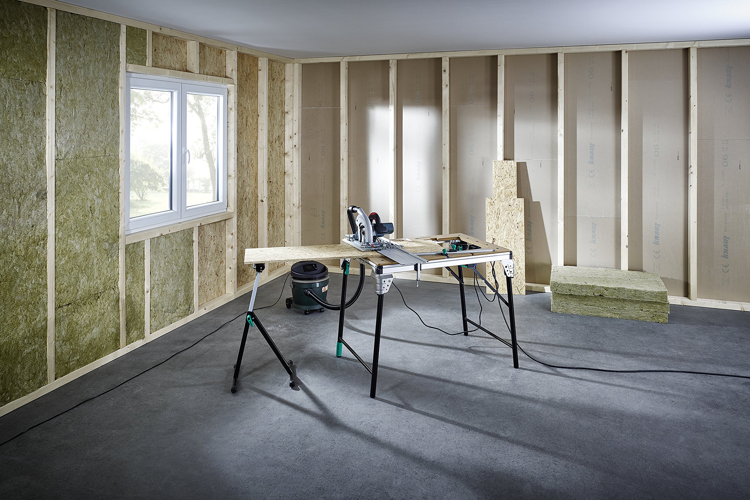 MASTER Cut 2500 Professional Saw Table & Workstation - Heavy Duty Woodworking Bench for DIY Projects & Home Workshops