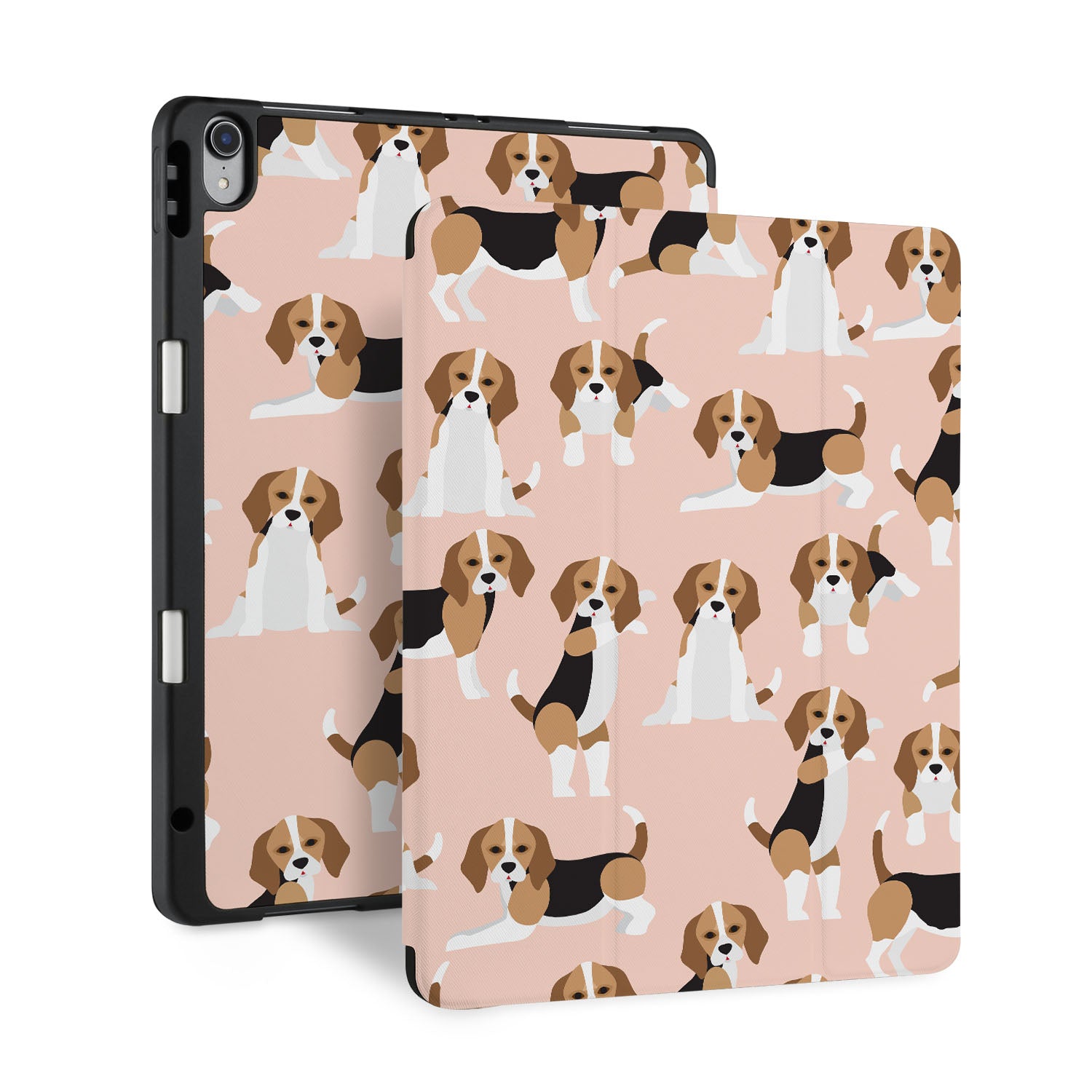 Premium iPad Trifold Case with Cute Dog Design - Slim Protective Cover for iPad Air/Pro (6th/5th/4th Gen) - Perfect for Work, School & Travel Accessories