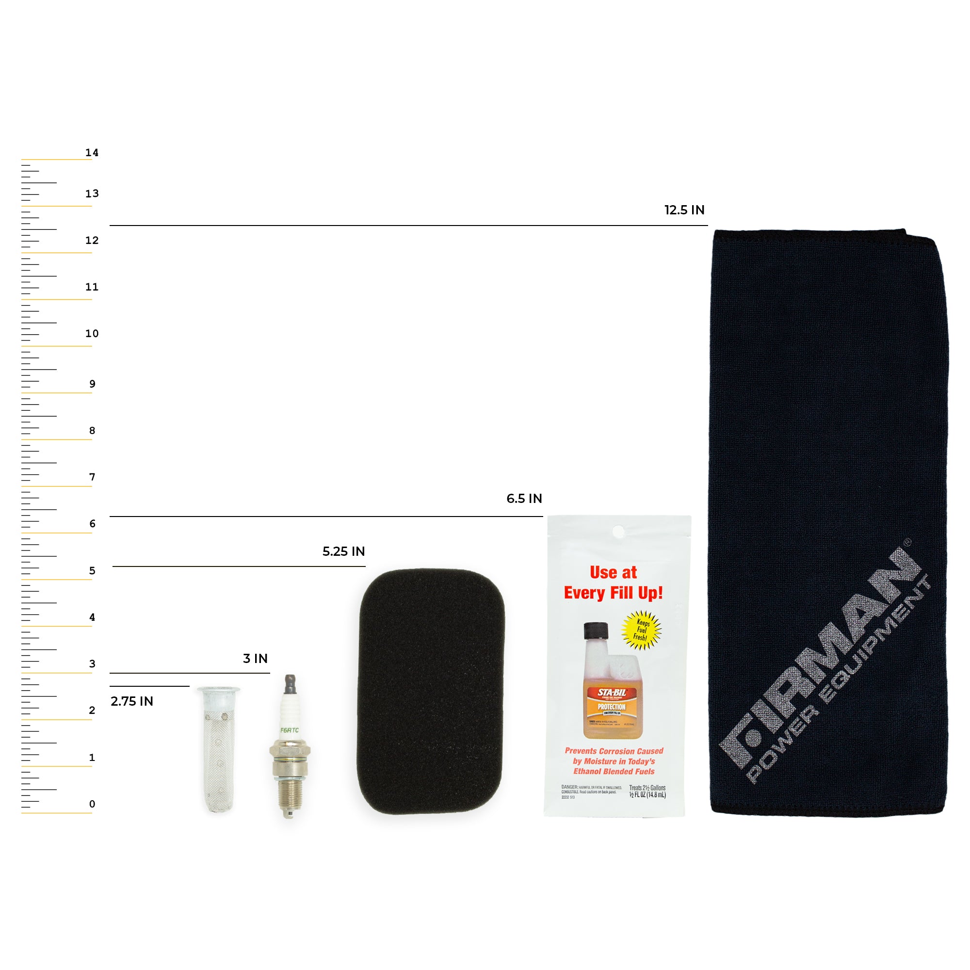 208cc Engine Maintenance Kit - Complete Tune-Up Kit for Small Engines - Ideal for Lawn Mowers, Generators & Power Equipment