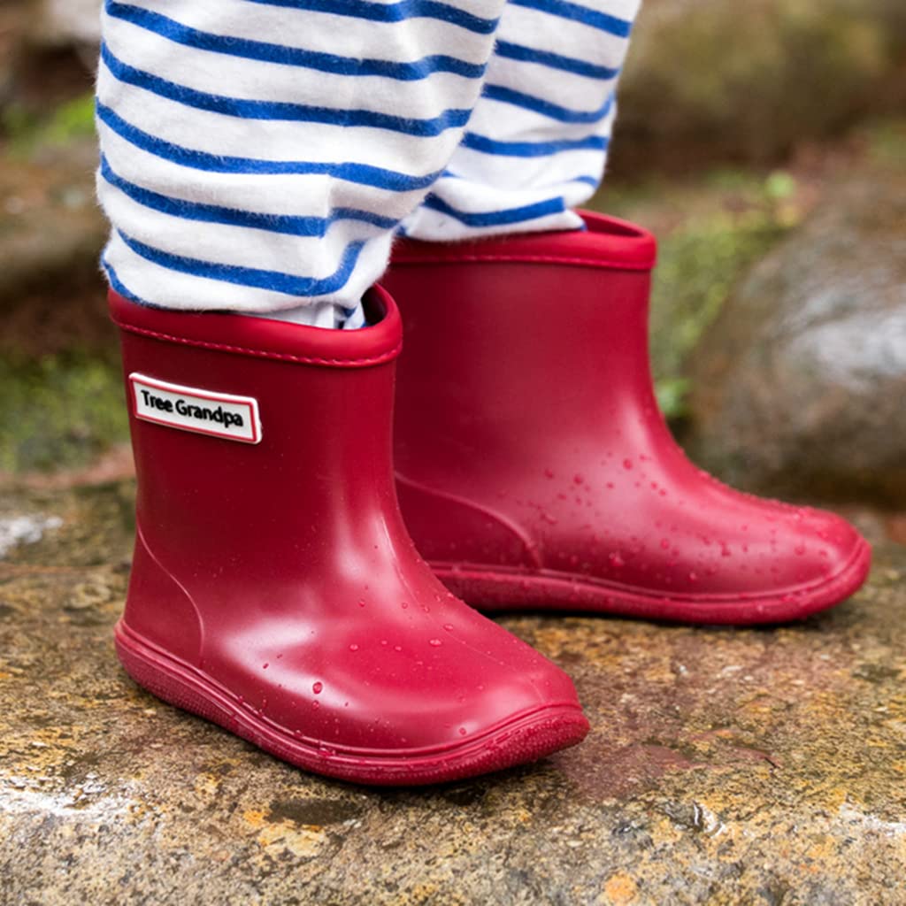 **Waterproof Toddler Rain Boots - Easy On Lightweight Short Baby Rain Boots for Boys & Girls - Perfect for Puddles, Playground & Outdoor Adventures**