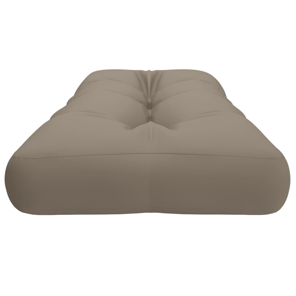 Waterproof Outdoor Chair Cushion - vidaXL Garden Patio Furniture Seat Cushion with Back Pillow, Taupe Fabric - Perfect for Poolside Lounging, Deck Chairs & Outdoor Dining Sets