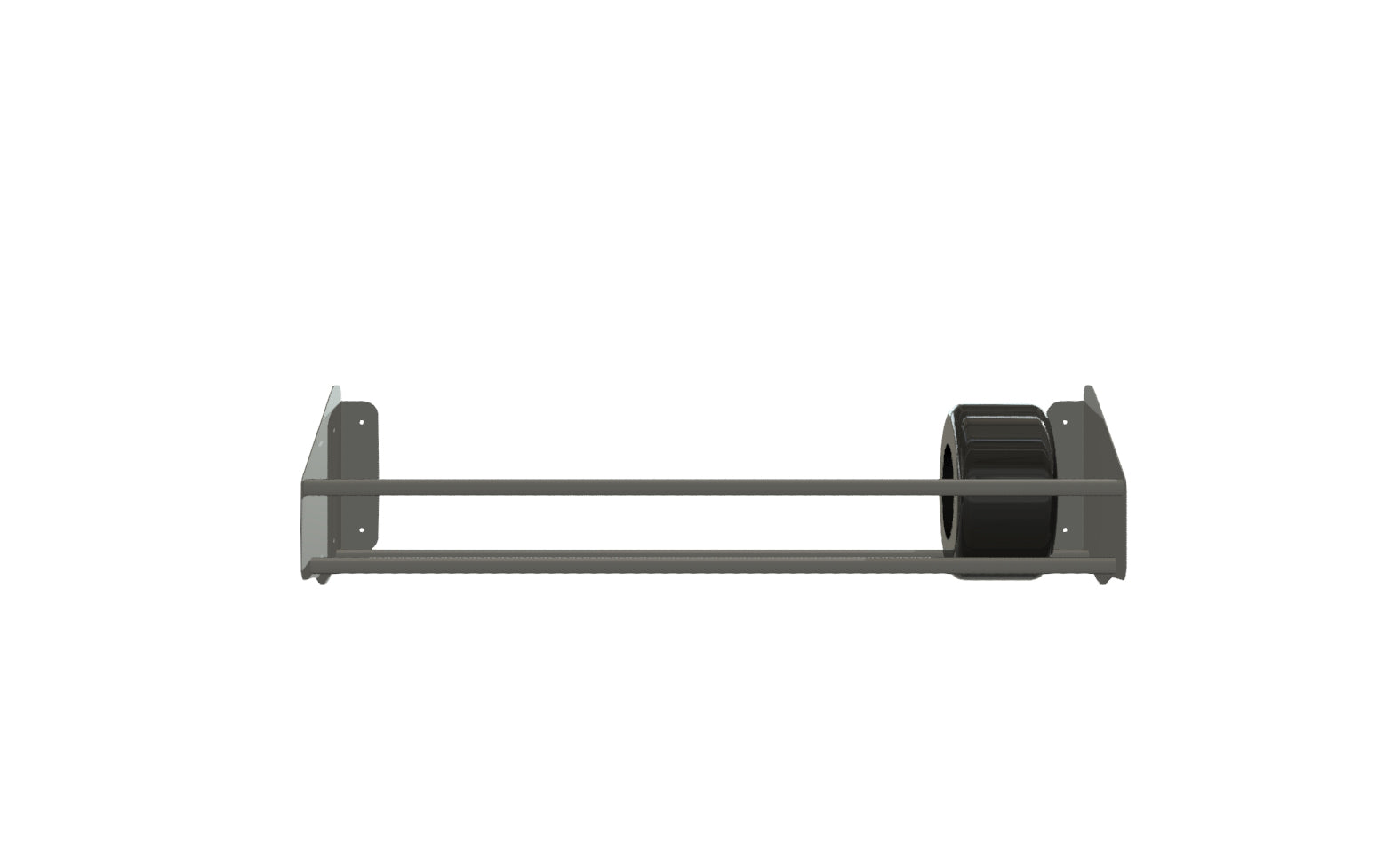 4' Heavy Duty Trailer Wall Tire Rack - Durable Steel Storage Organizer for Trucks, ATVs & Trailers - Perfect for Garage, Workshop & Outdoor Storage