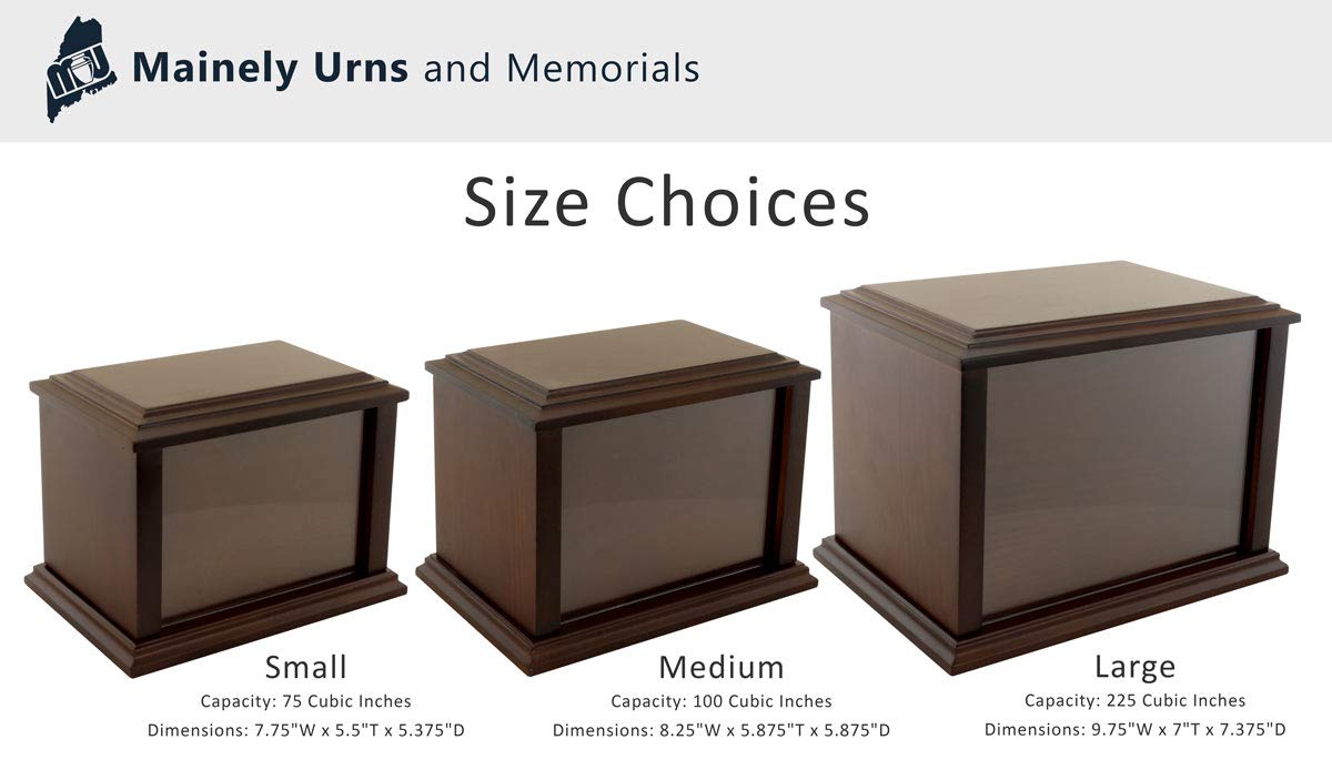 Custom Engraved Bloodhound Pet Memorial Urn for Ashes - Large Wooden Cremation Urn Holds Pets Up to 225lbs - Personalized Dog Keepsake for Home Memorial Display