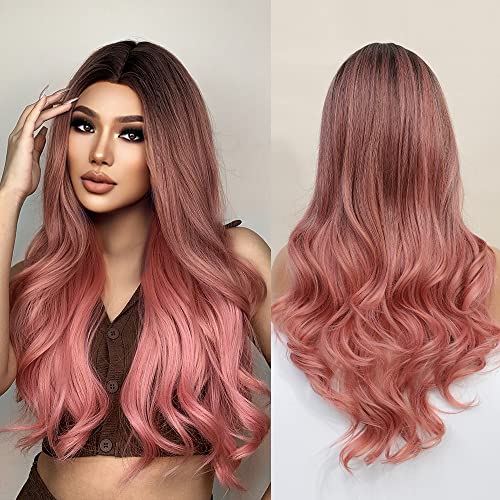 Middle Part Pink