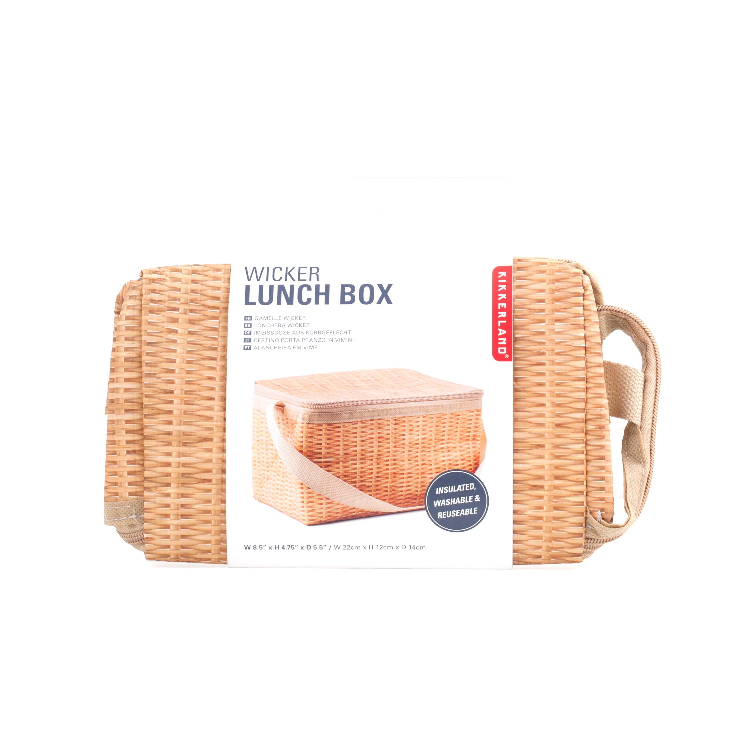 Eco-Friendly Woven Wicker Lunch Box - Insulated & Durable for Work, School & Picnics | Perfect for Office, Outdoor & Daily Use