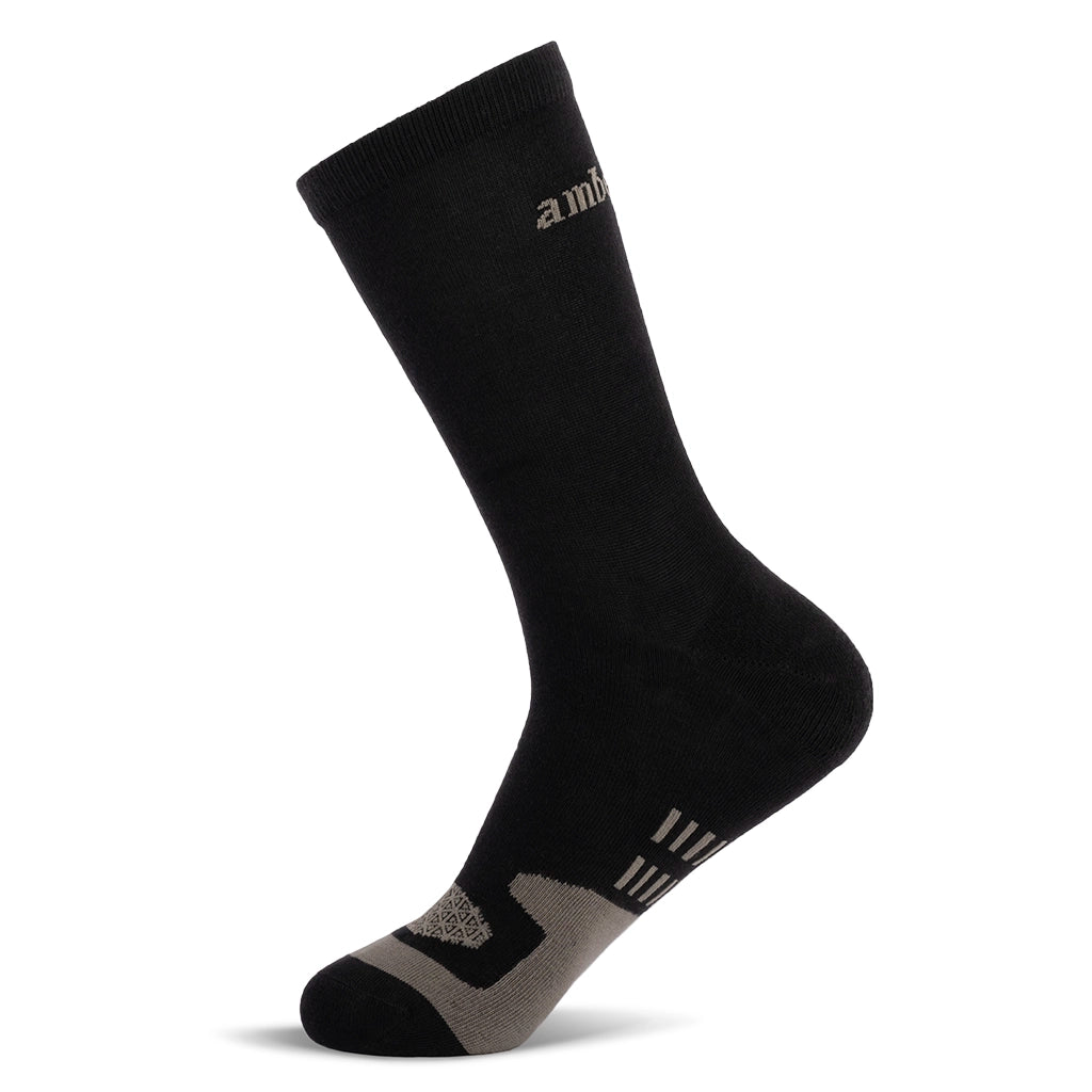 Premium Men's Dress Socks - Obsidian Black Formal Business Socks for Office, Wedding & Professional Occasions