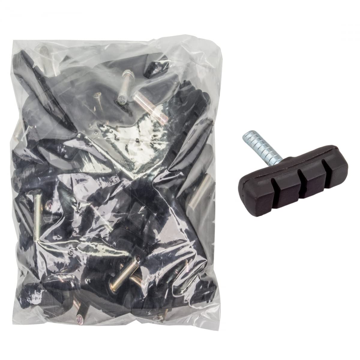 Dia Compe Cantilever Brake Pads - 50 Pack, Black | High-Performance Bicycle Brake Pads for Mountain & Road Bikes | Perfect for Cycling, Commuting & Off-Road Adventures