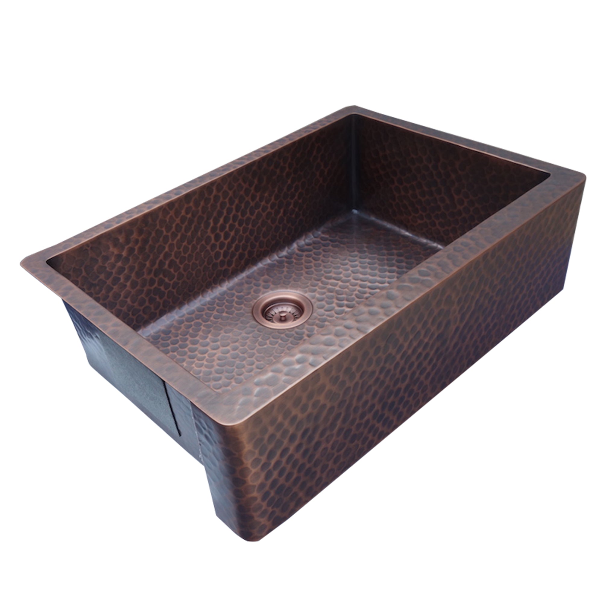 Premium RHM Copper Single Bowl Kitchen Sink - Durable & Stylish Farmhouse Sink for Modern Homes | Perfect for Cooking, Washing Dishes & Food Prep