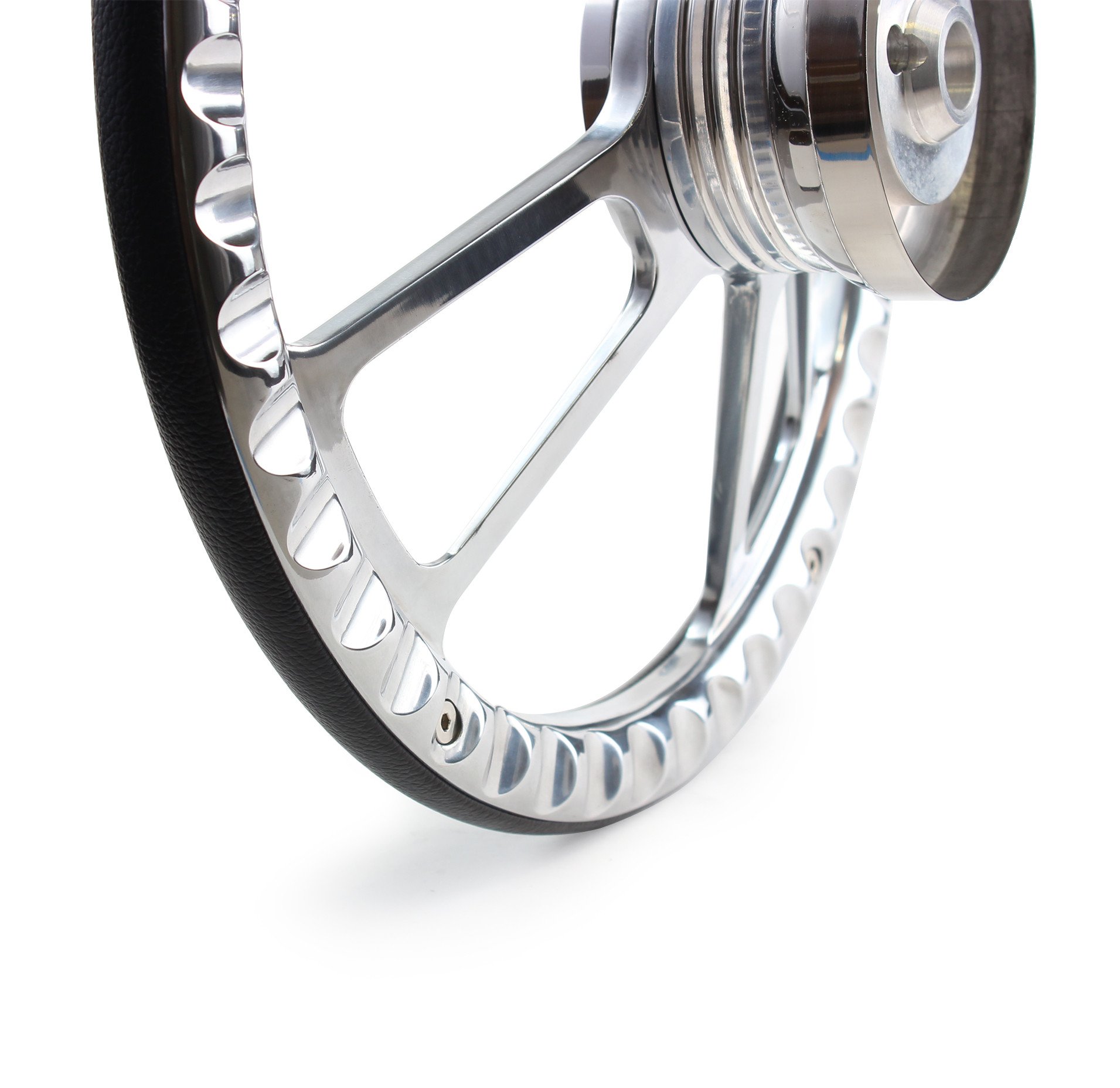 14 Inch 5-Bolt Aluminum Steering Wheel with Carbon Fiber Wrap & Horn - Perfect for Racing, Drifting & Car Customization Upgrades