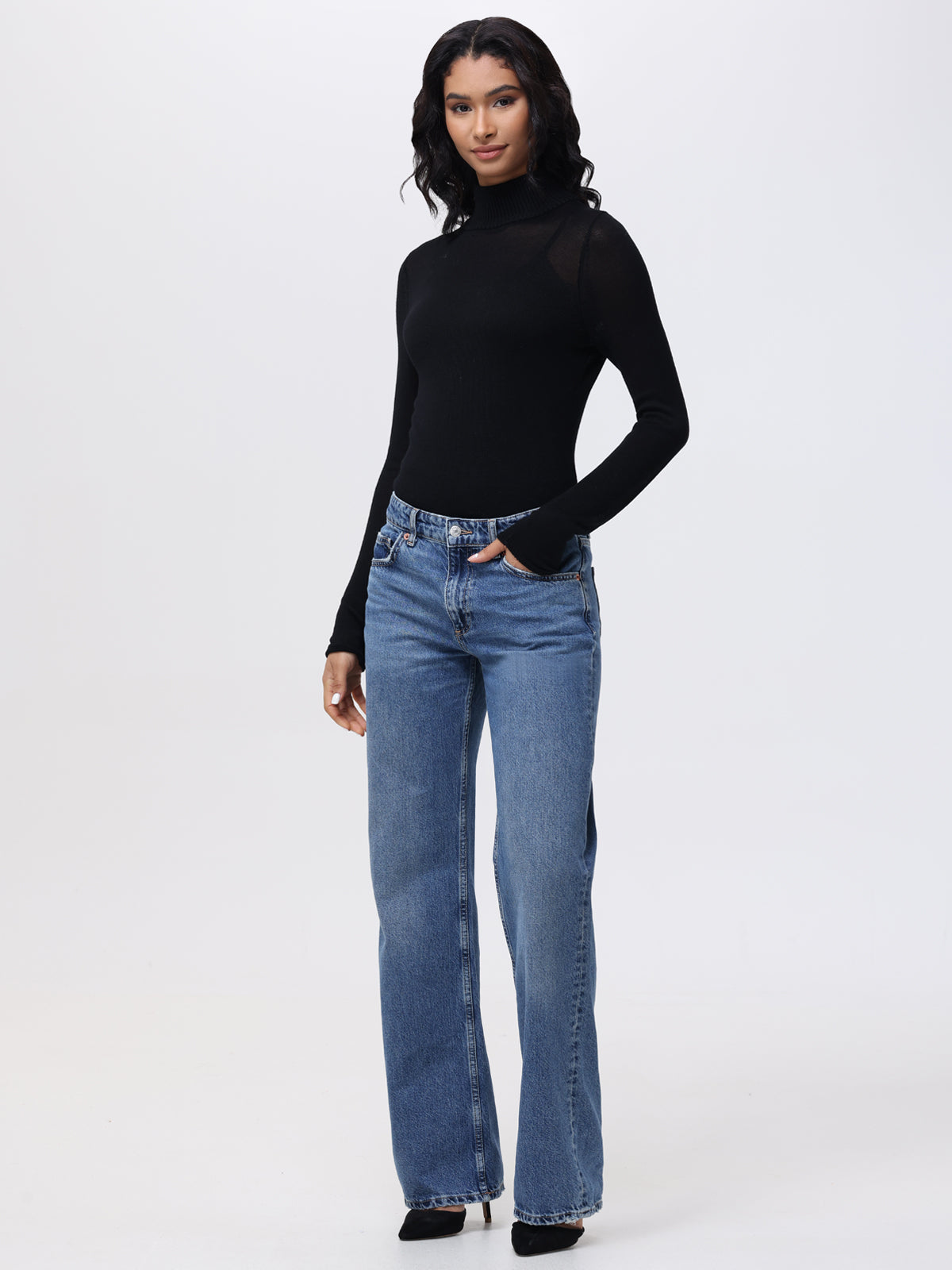 Paloma Women's Fine Gauge Turtleneck Sweater - Soft & Warm Winter Knit Pullover for Casual Outfits & Office Wear