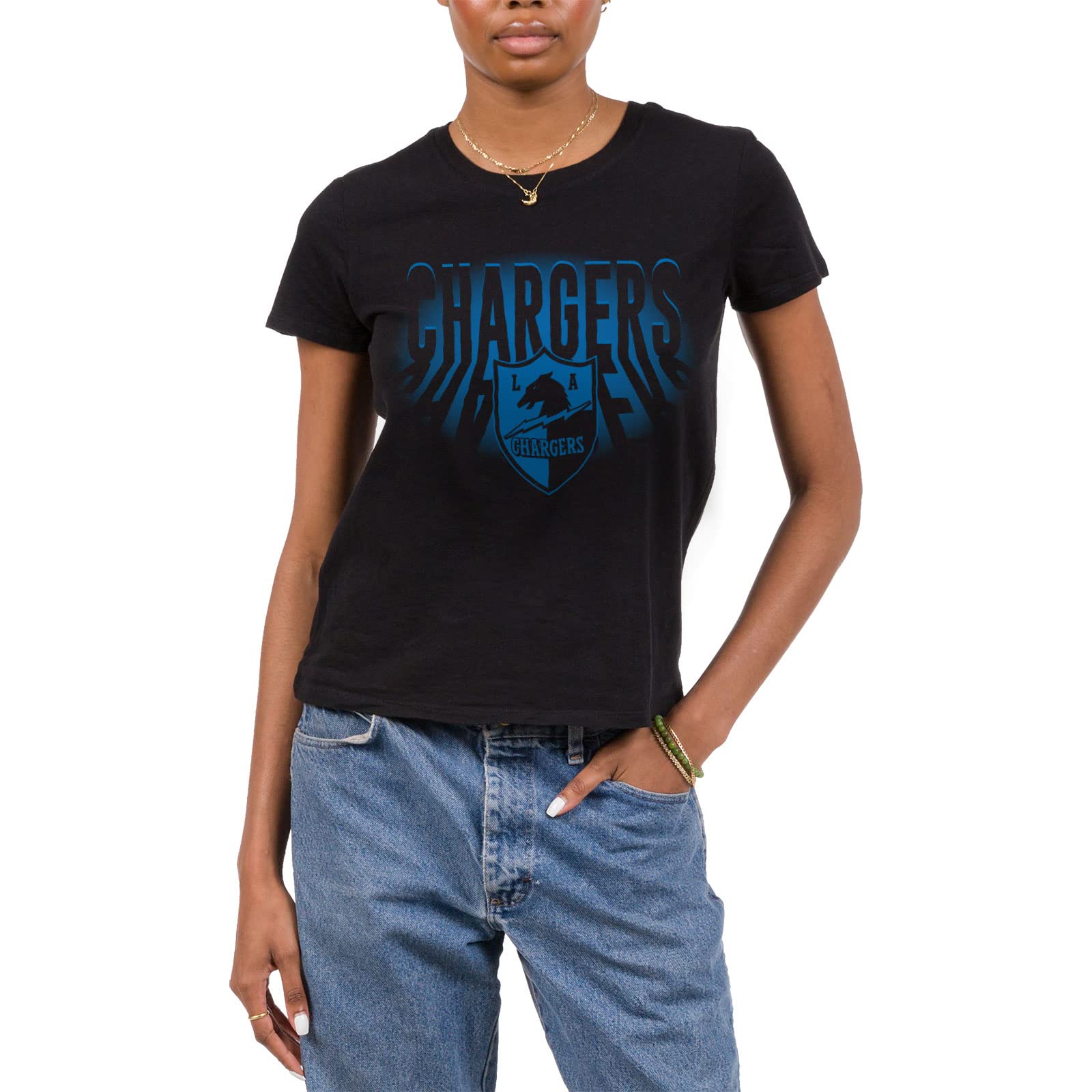 Junk Food Clothing x NFL Women's Team Spotlight Short Sleeve T-Shirt - Officially Licensed NFL Apparel for Game Day & Casual Wear