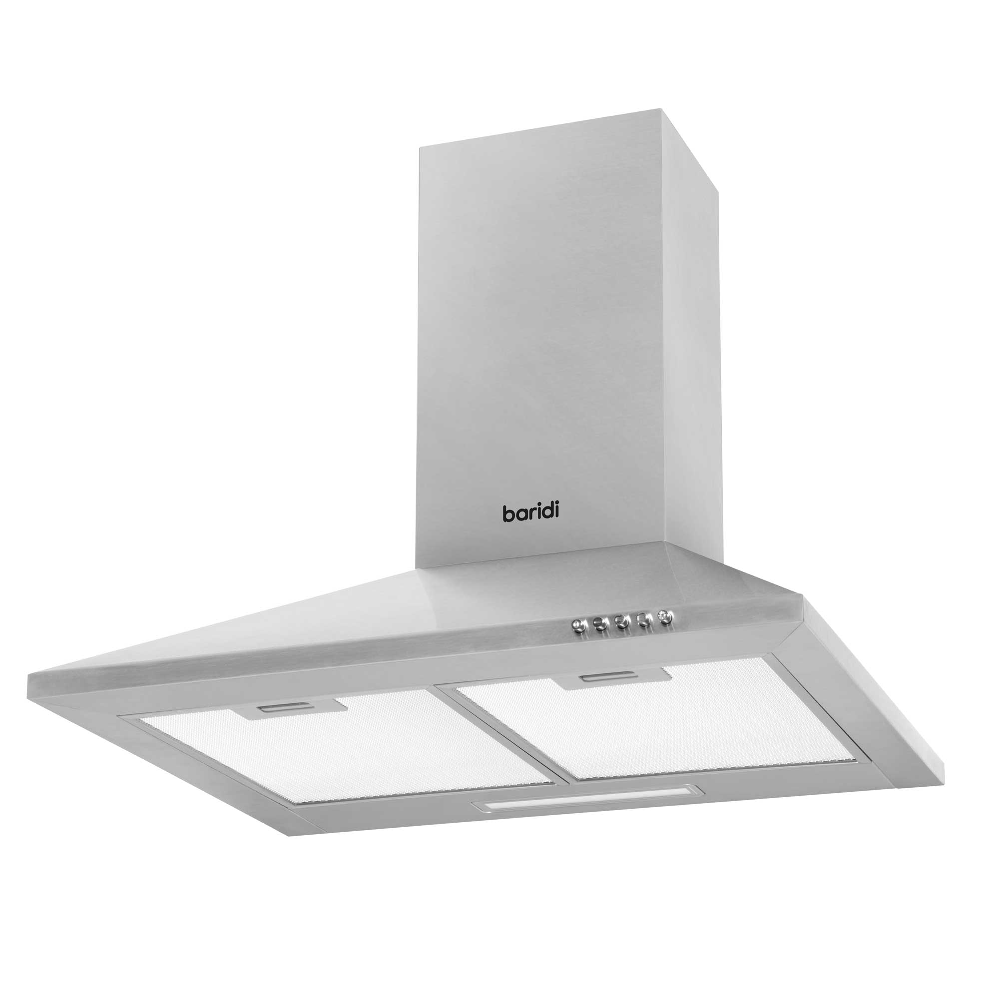 Baridi 4 Zone Ceramic Hob & Chimney Style Cooker Hood Bundle DH181 - Premium Kitchen Appliance Set for Modern Homes | Perfect for Cooking, Baking & Entertaining