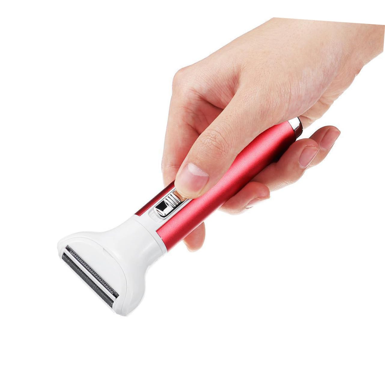 Baluue Rechargeable Electric Epilator & Hair Trimmer for Women - Portable Bikini, Face & Body Hair Removal Device with ABS Rosy Design - Perfect for Travel, Gym & Home Use