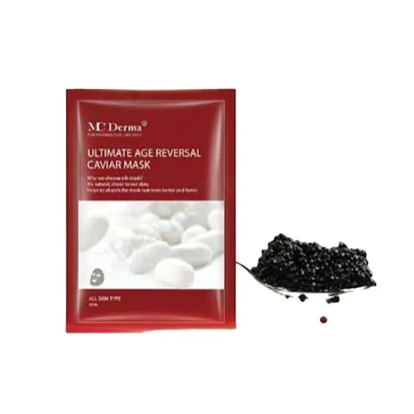 Mc Derma Anti-Aging Caviar Face Mask with Collagen & Snail Extract - Ultimate Age Reversal Treatment for Wrinkles & Fine Lines - Perfect for Night Routine & Spa Days