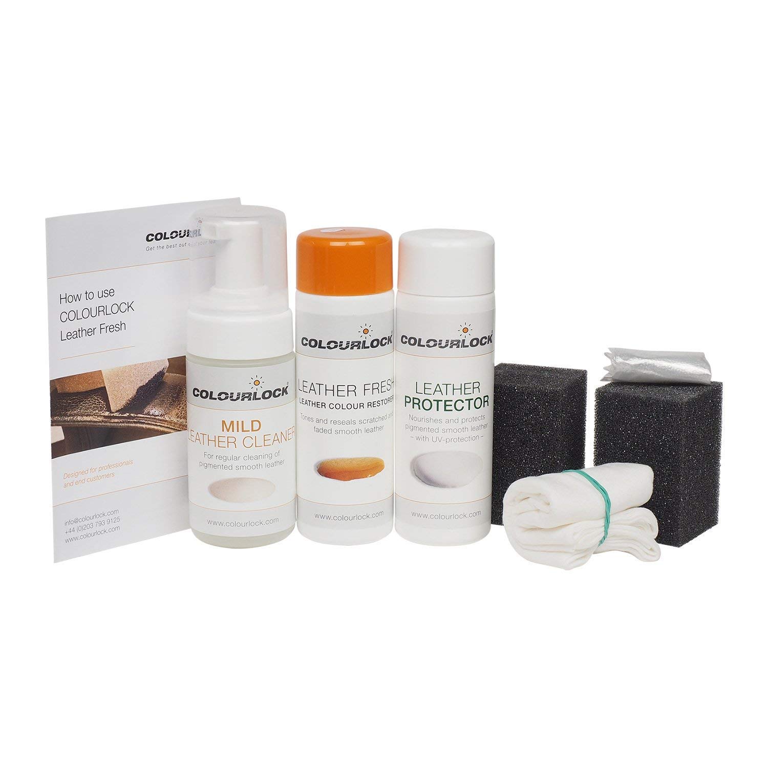Colourlock Leather Repair Kit with Dye & Cleaner - Fix Scuffs, Scratches & Faded Leather for Audi Cream Beige (Cremebeige) | Car Seats, Sofas, Handbags & Furniture Restoration