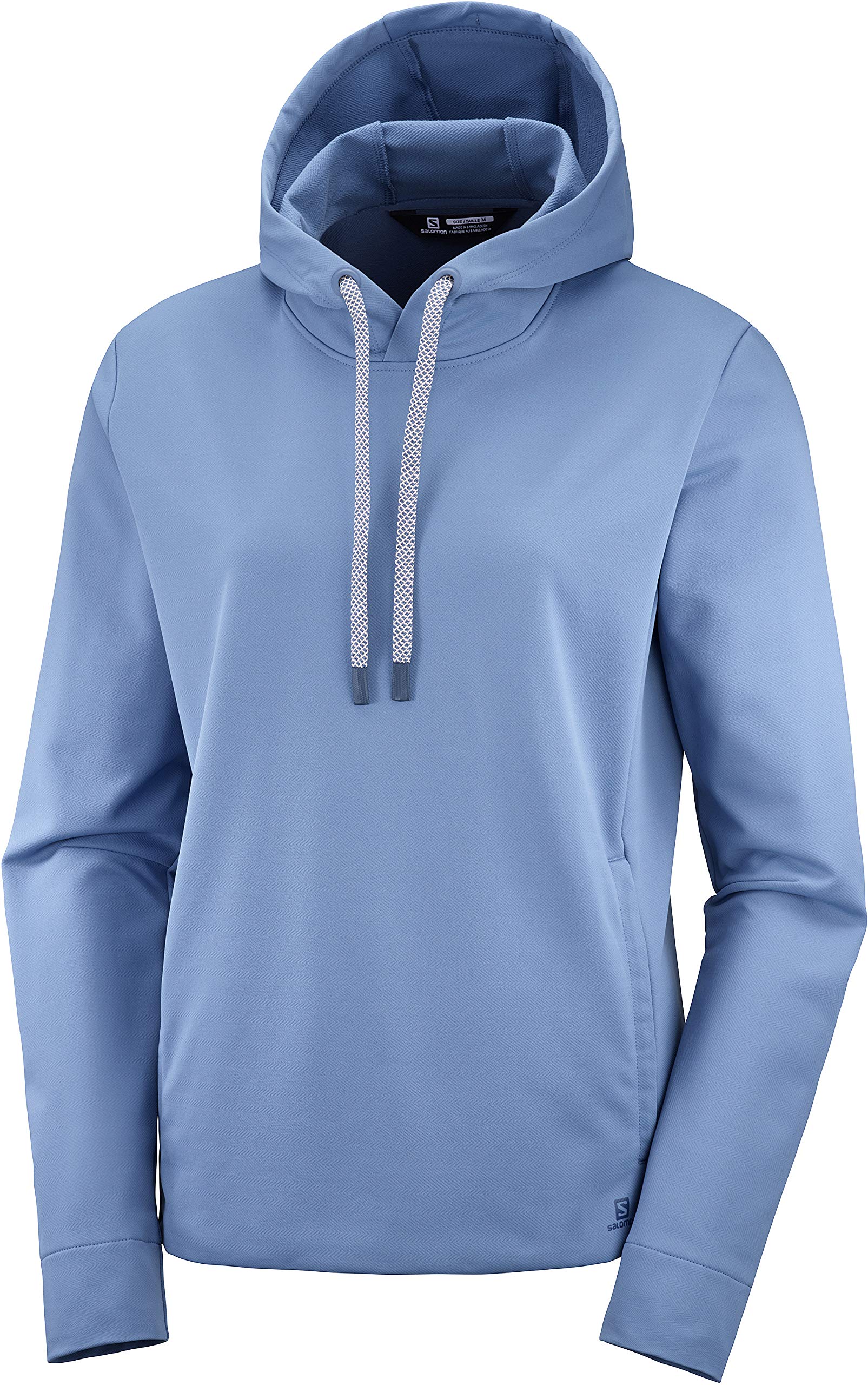 Salomon Women's Standard Comet MID Hoodie W - Lightweight Waterproof Hiking Jacket in Copen Blue (Size L) | Perfect for Outdoor Adventures, Camping & Trail Running