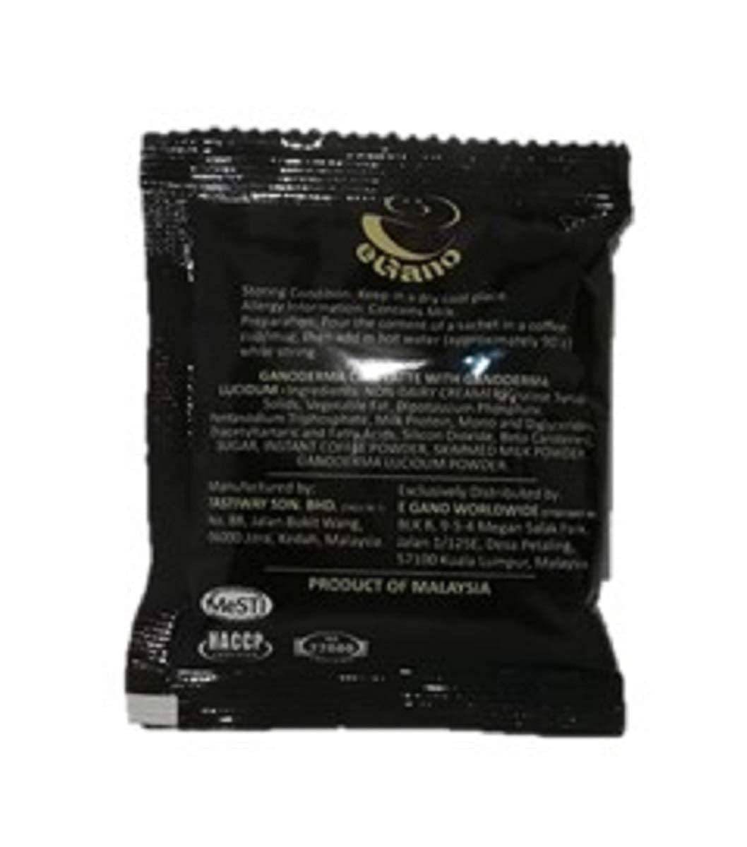 Premium Ganoderma Cafe Latte Instant Coffee with Ganoderma Lucidum Extract - 4 Boxes (21g x 20 Sachets/Box) - Immune Support & Energy Boost for Home, Office & Travel