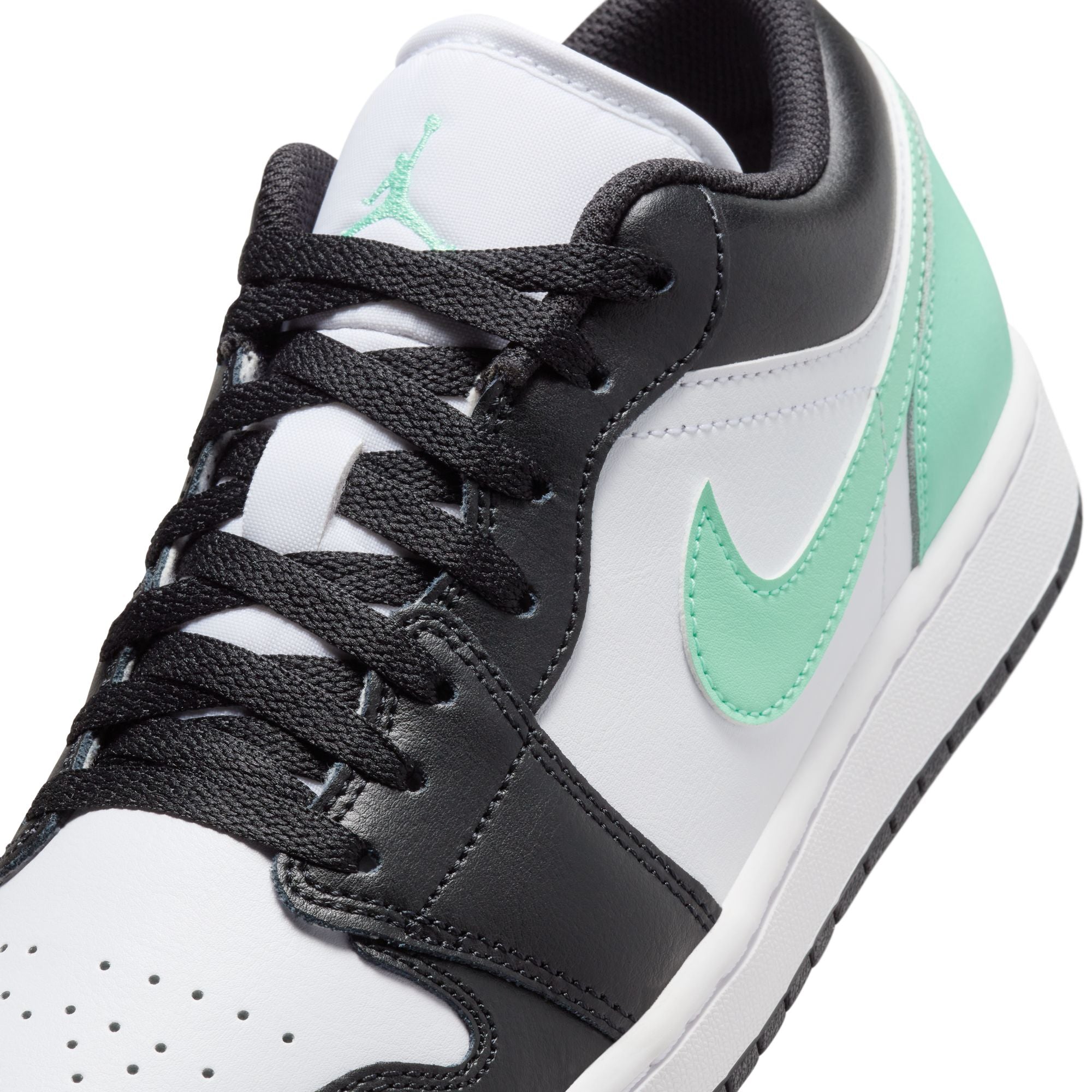 Air Jordan 1 Low 'Green Glow' Men's Basketball Shoes - Retro Sneakers for Casual Wear & Street Style Fashion