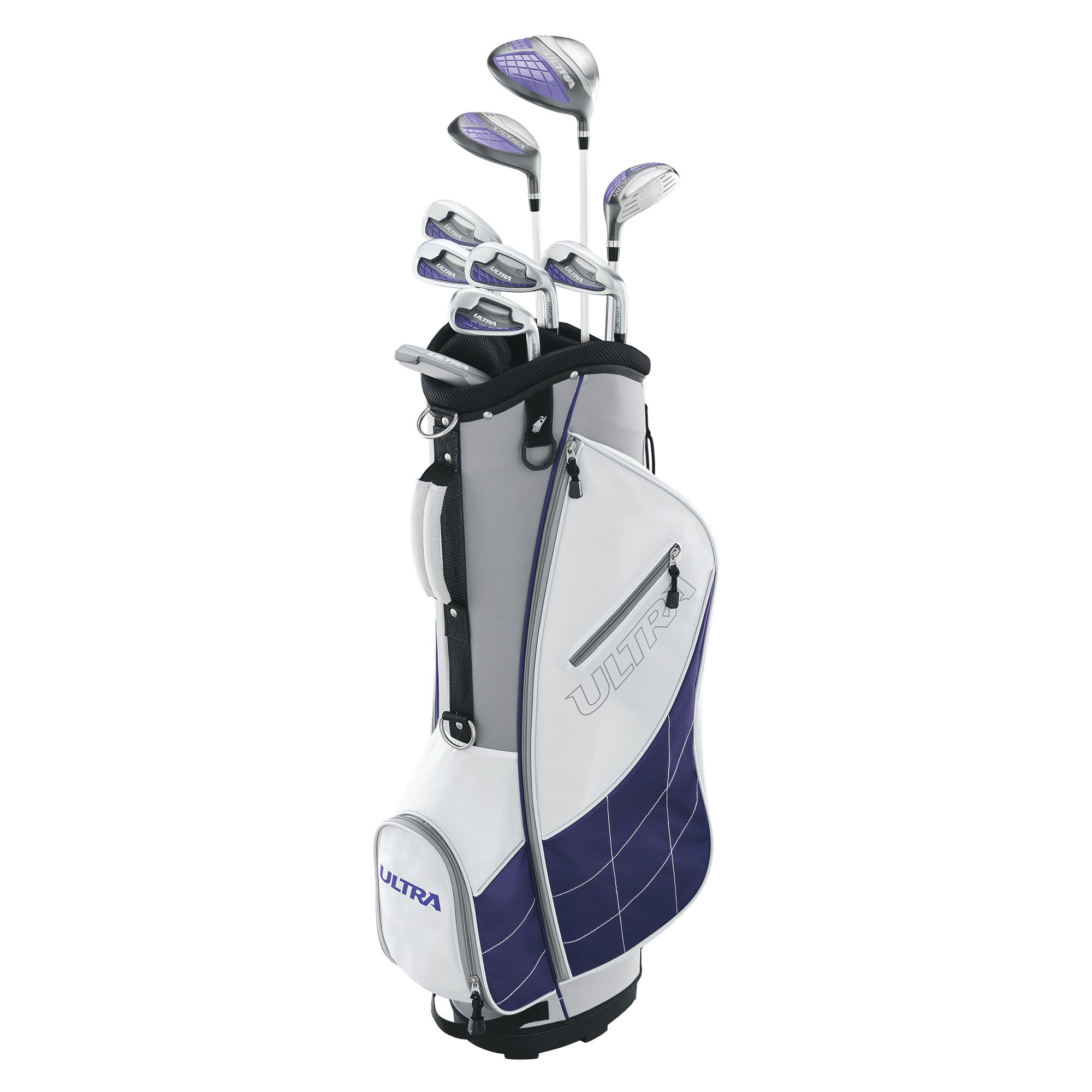 Wilson Women's Complete Golf Club Set with Cart Bag - Ultra, Ultra Plus & Luxe Collections | Perfect for Beginners & Recreational Golfers | Ideal for Course Play & Driving Range Practice