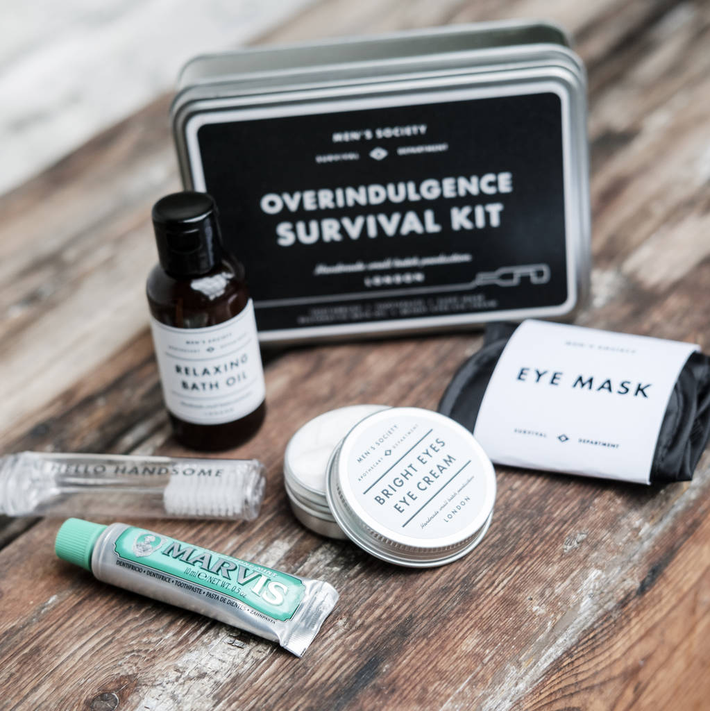 Overindulgence Survival Kit - Essential Recovery Supplies for Hangovers & Food Coma | Perfect for Parties, Holidays & Late Nights