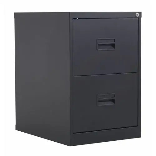Metal File Cabinet with Lock - 2 Drawer Letter Size File Cabinet for Office, Home, or School - Secure Document Storage Organizer for Files, Folders, and Office Supplies