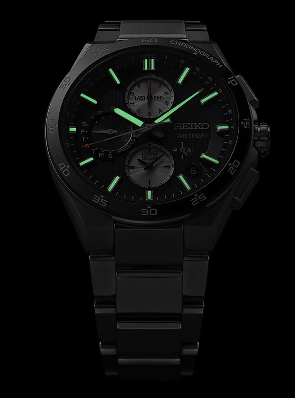 SEIKO ASTRON NEXTER GPS Solar Chronograph Watch - Night Black (SBXC151/SSH151) | Japan Made JDM | Perfect for Business, Travel & Luxury Collectors