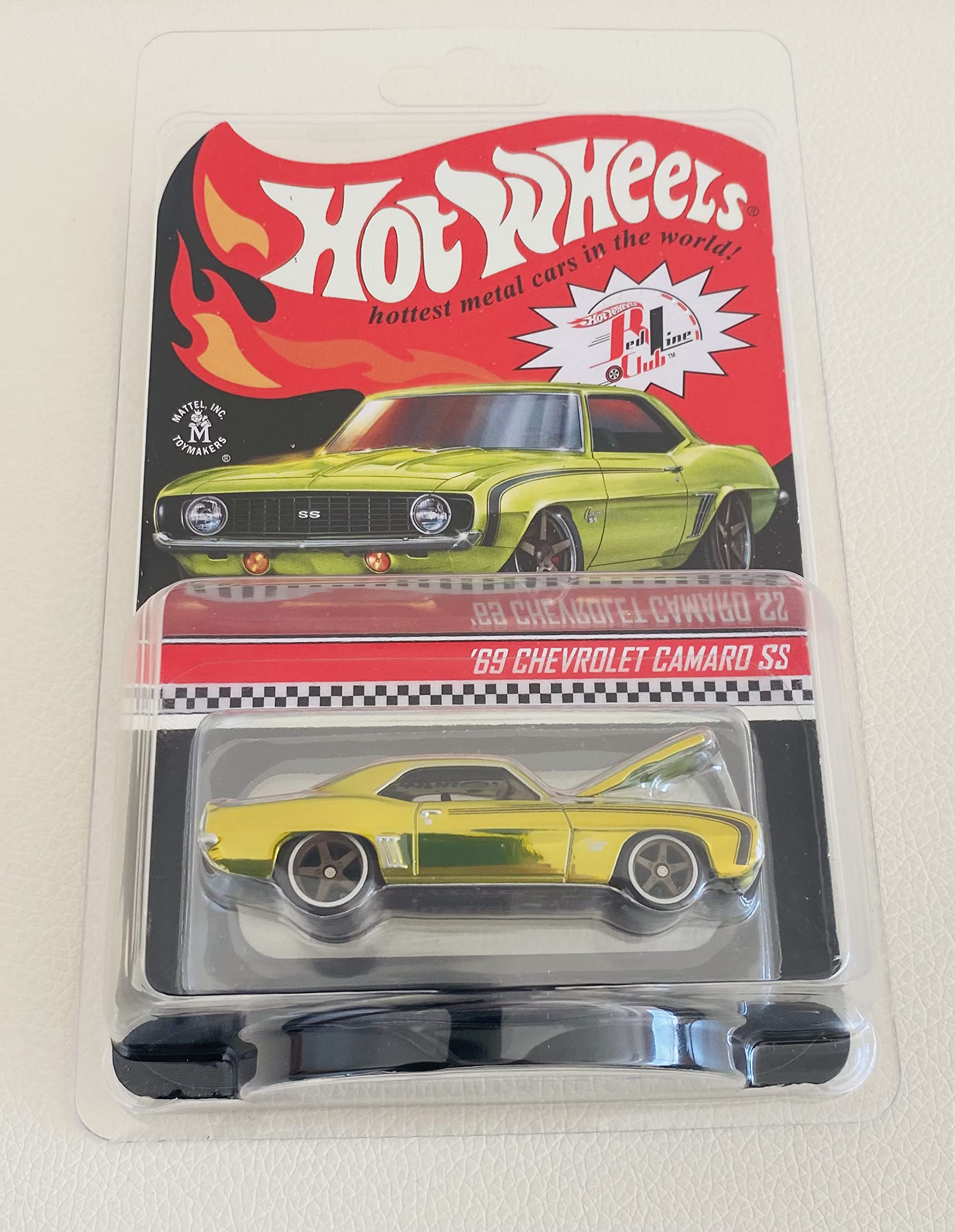 Hot Wheels RLC 1969 Chevrolet Camaro SS Limited Edition Collectible Die-Cast Car - Perfect for Collectors, Display Cases, and Racing Enthusiasts