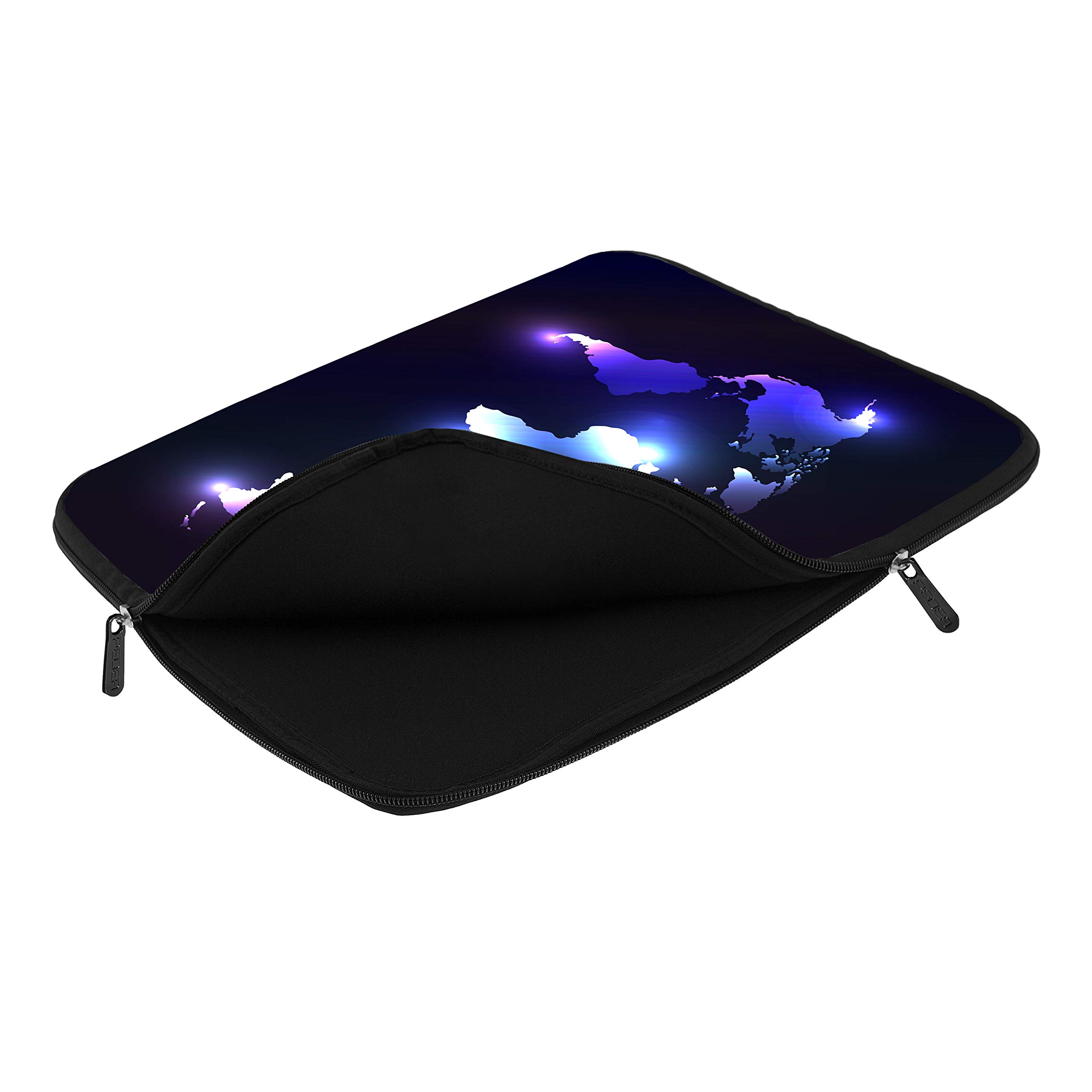 Stylish Dark World 13.3 Inch Vertical Laptop Hard Case Cover with Mouse & Mouse Pad - Perfect for Business Travel, School & Daily Commute