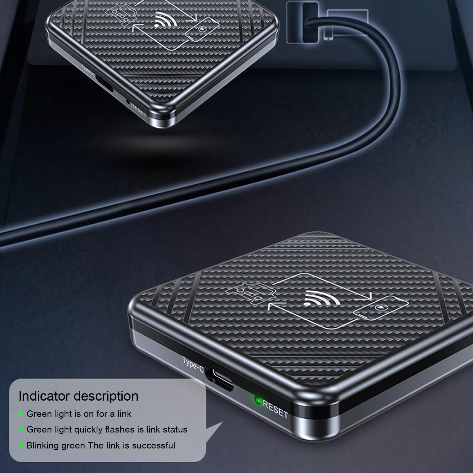 VELATEMOR Wireless Car Adapter Box - Universal Auto Bluetooth Adapter for Seamless Connectivity | Perfect for Hands-Free Calling & Music Streaming in Your Vehicle
