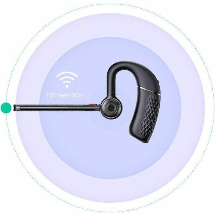 Yealink BH71 Bluetooth Wireless Mono Headset - Lightweight Office Headset with Noise Cancellation for Business Calls, Remote Work & Online Meetings