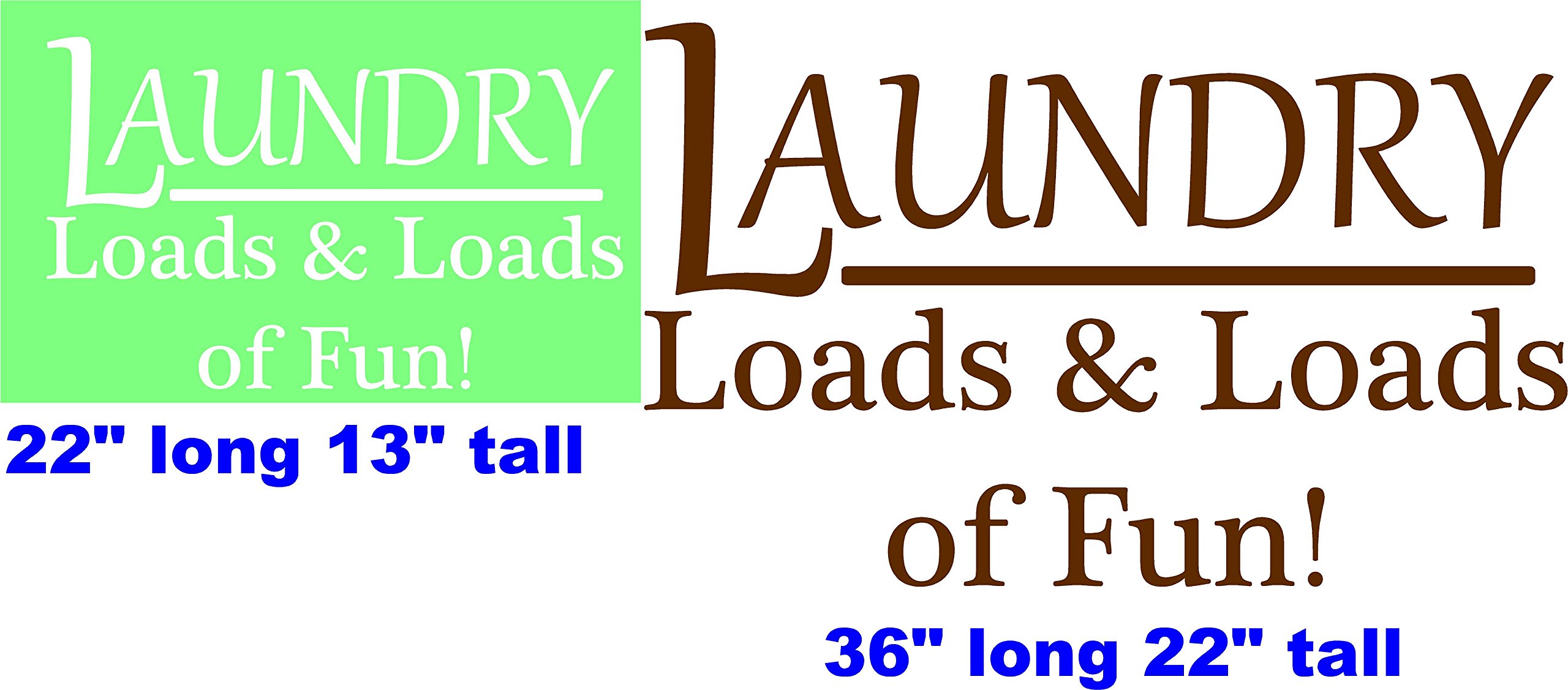Laundry Room Wall Decal Sticker - Fun Vinyl Decor for Laundry Room, White Large 36x22 Inches - Perfect for Home Laundry Area, Kids Room & DIY Wall Art
