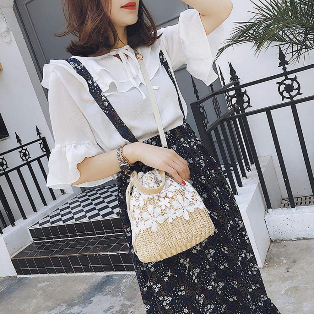 Women's Summer Woven Rattan Handbag - Straw Shoulder Bag & Beach Tote Purse for Women | Perfect for Vacation, Beach Outings and Casual Daily Use