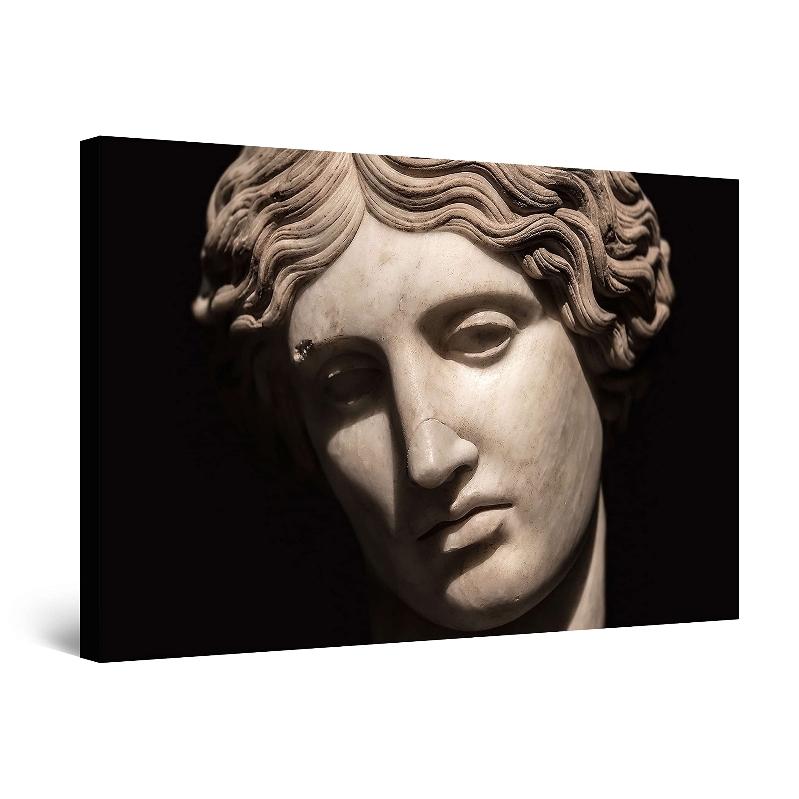 Venus of Milo Statue Canvas Wall Art - 24x36 Inch Framed Modern Home Decor for Bedroom, Living Room & Office - Classic Greek Sculpture Print for Contemporary Interior Design