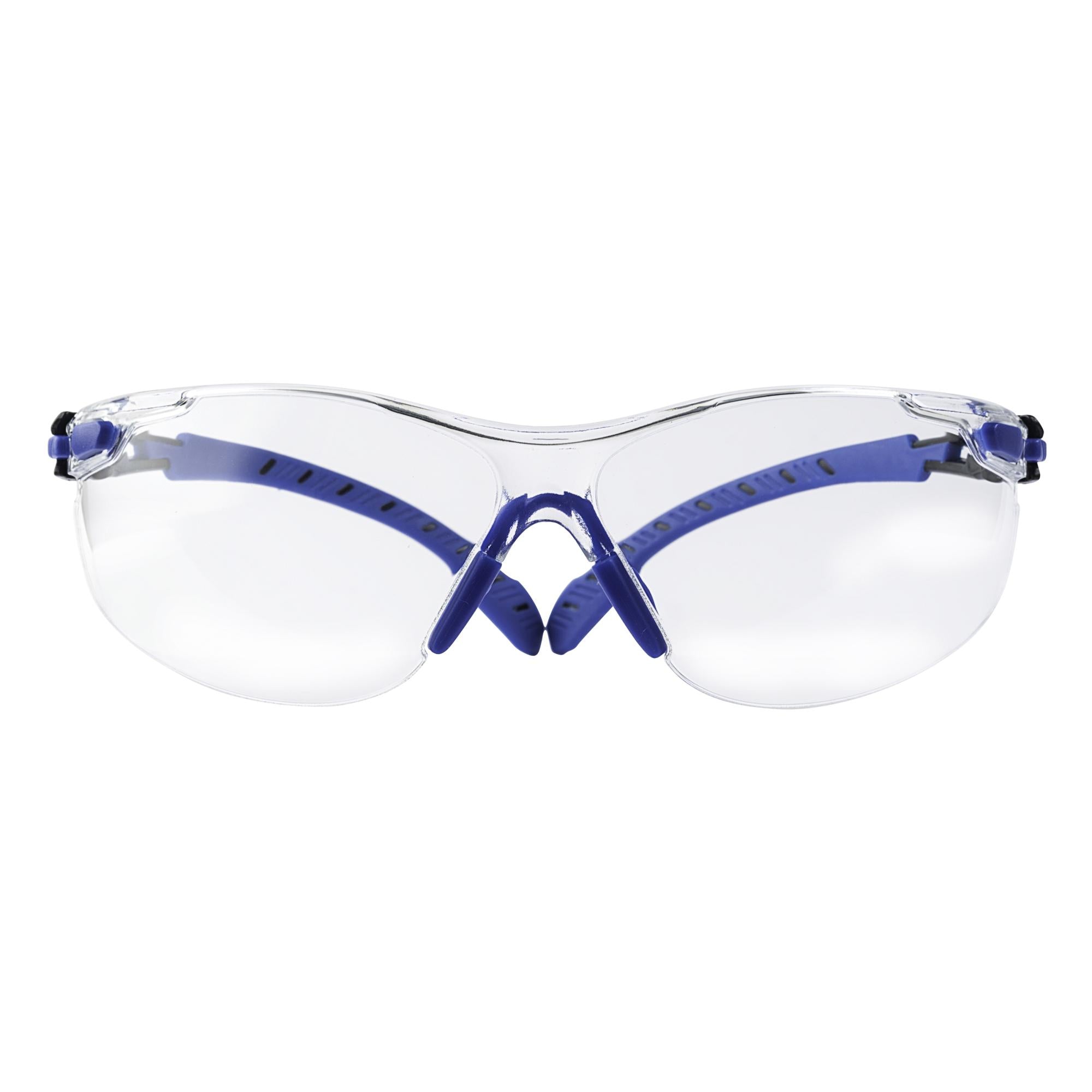 3M Anti Fog Safety Goggles with Scotchgard Protector 47210H1 VDC PS - Black/Blue - Clear Vision for Construction, Lab Work & DIY Projects