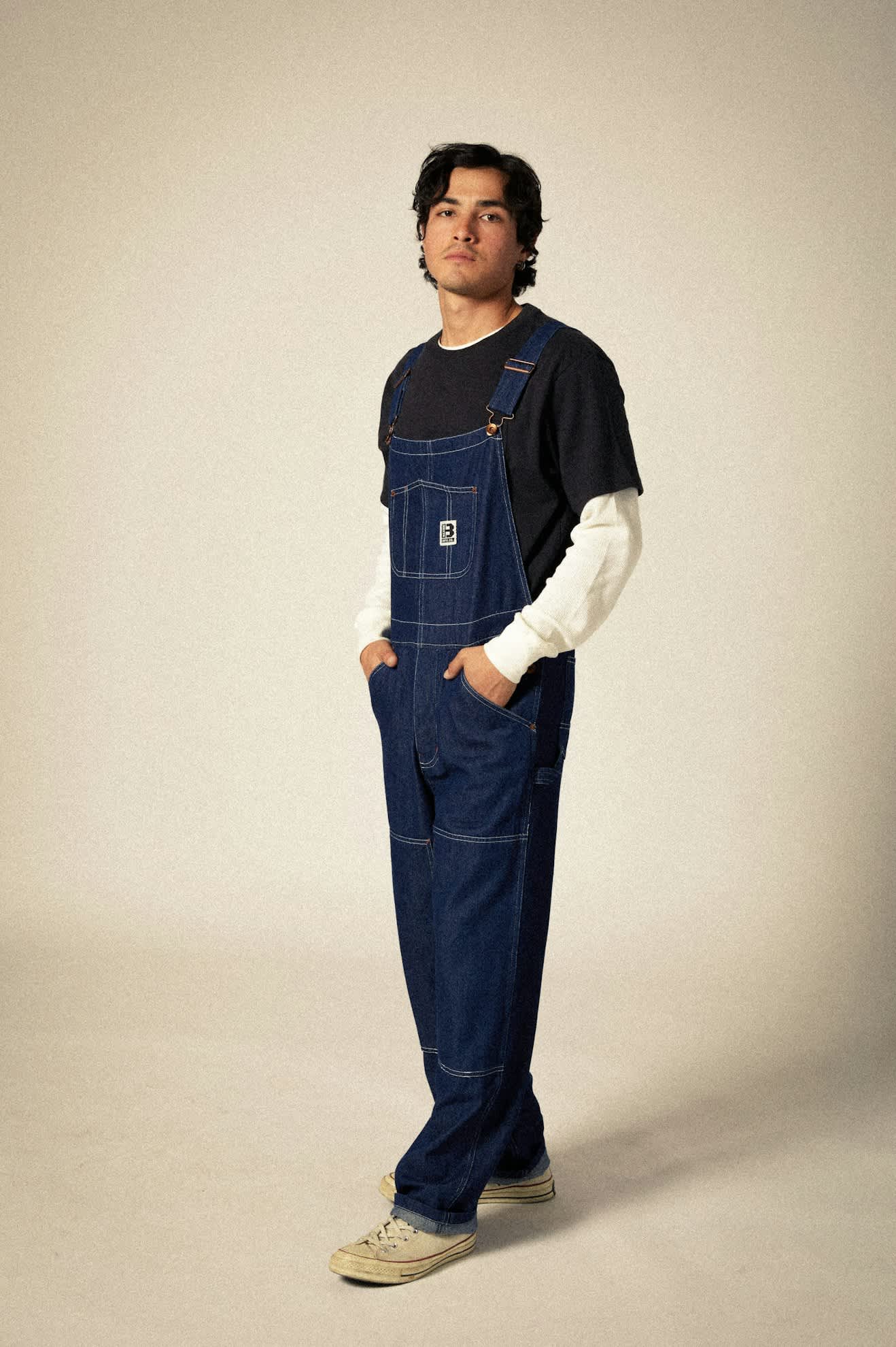 Men's Durable Denim Builders Overalls - Heavy Duty Workwear for Construction, Carpentry & DIY Projects