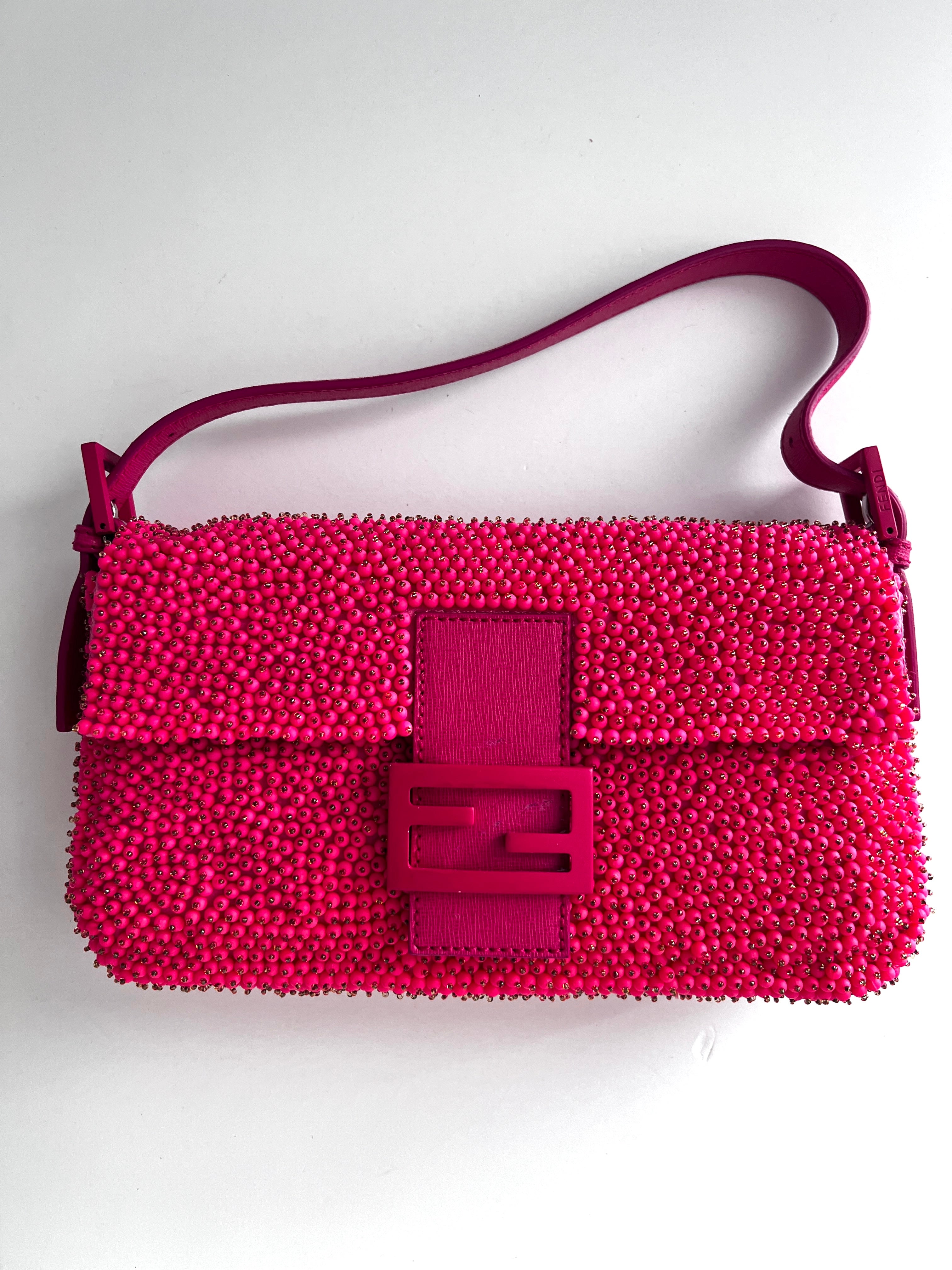Fendi Berries Baguette Bag - Luxury Designer Shoulder Bag for Women | Perfect for Parties, Date Nights & Special Occasions