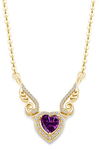 yellow-gold-plated-silver : Amethyst