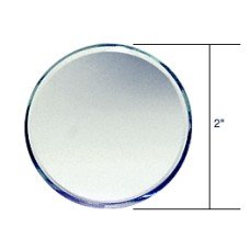 CRL Clear Round Glass Mirror Baguettes MB22R - Perfect for DIY Home Decor, Bathroom Vanity, and Craft Projects