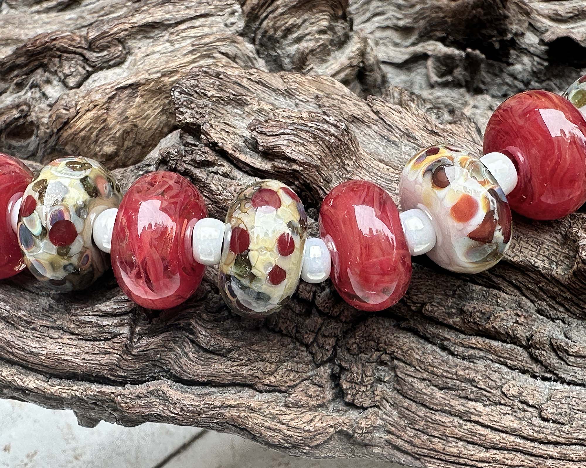 11PCS Handmade Red Sangria Quartz Beads Set for Jewelry Making - DIY Necklace, Bracelet & Earrings Craft Supplies - Perfect for Gifts & Boho Style Accessories