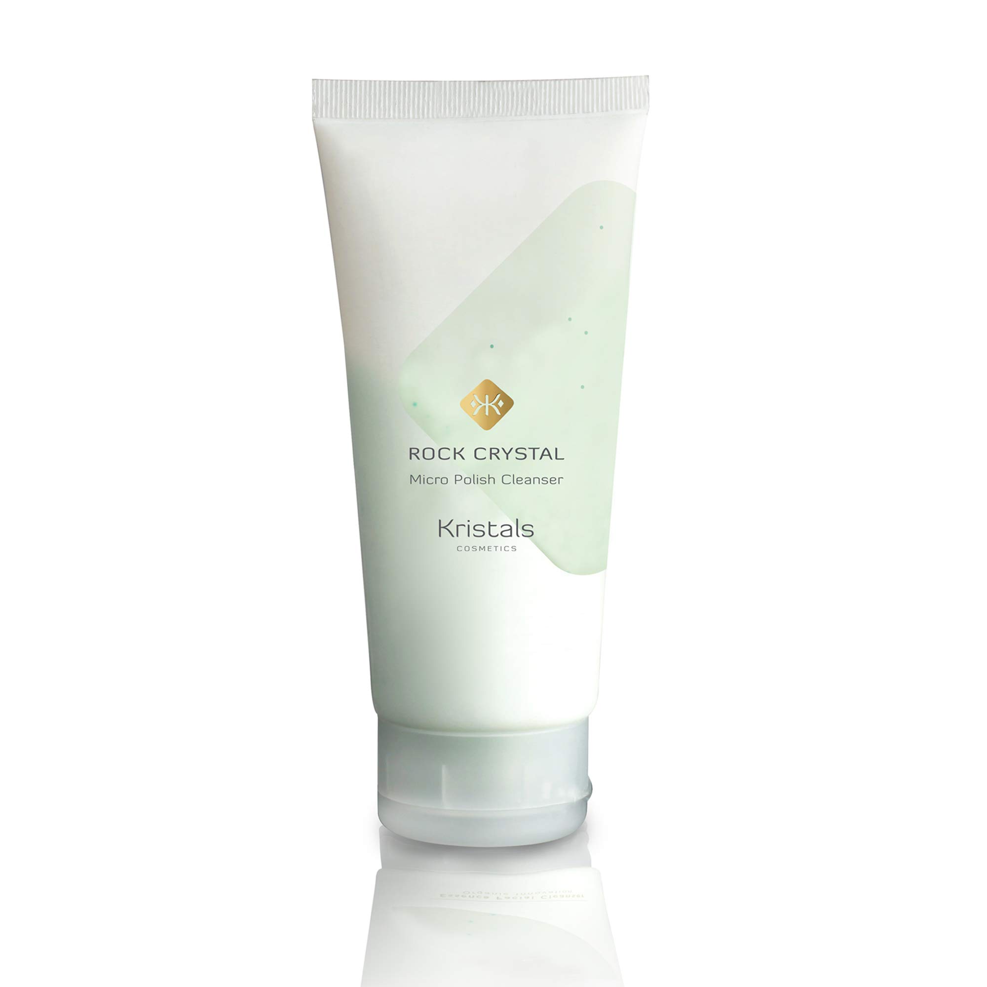Kristals Cosmetics Rock Crystal Micro Polish Cleanser - Exfoliating Face Scrub for Glowing Skin | Gentle Daily Cleanser for All Skin Types | Perfect for Sensitive & Acne-Prone Skin | Morning & Night Skincare Routine