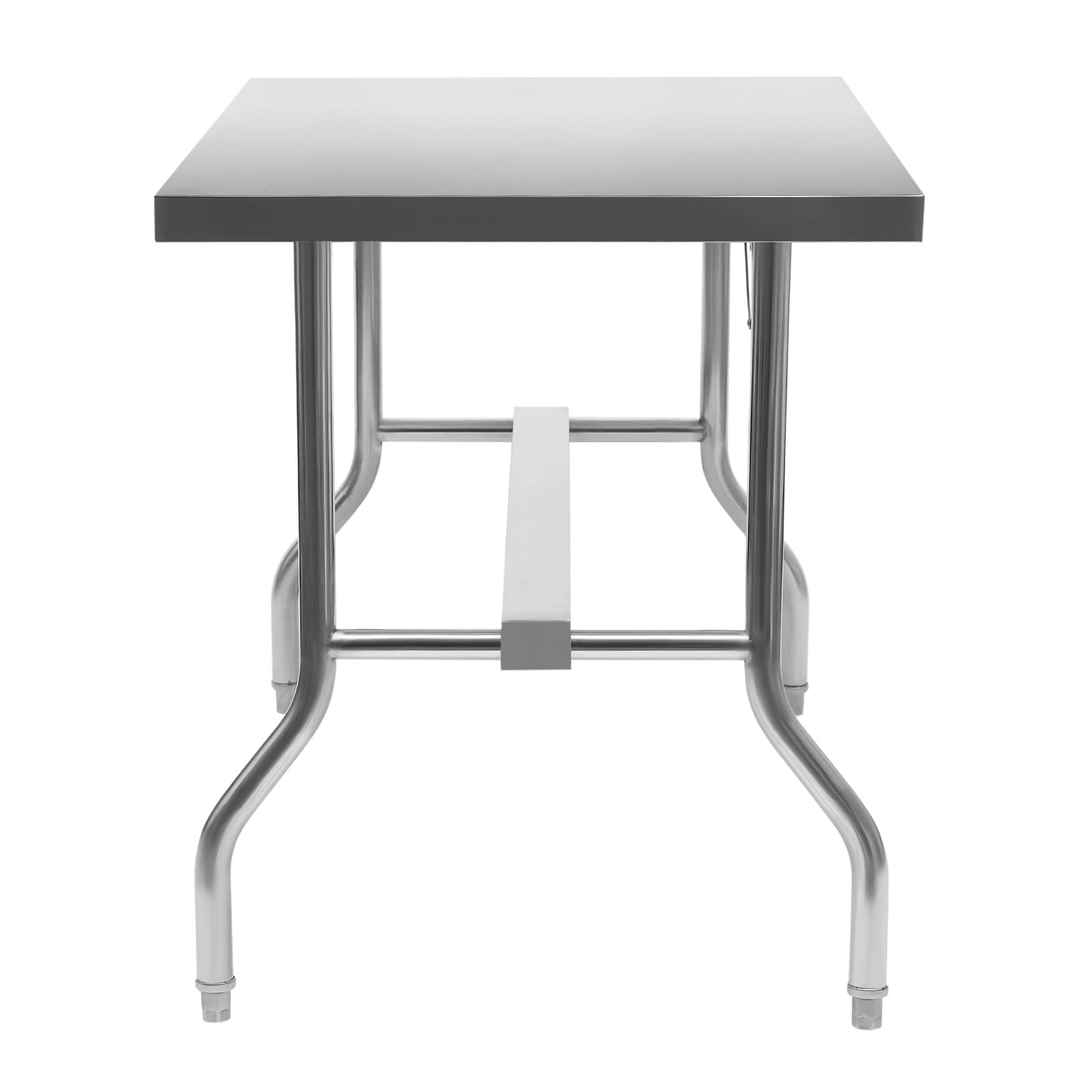 Heavy-Duty Stainless Steel Folding Table 48x30 Inch - Commercial Kitchen Prep Table & Work Island with 1102 lbs Capacity - Perfect for Restaurants, Catering, Food Prep & Home Kitchen Use