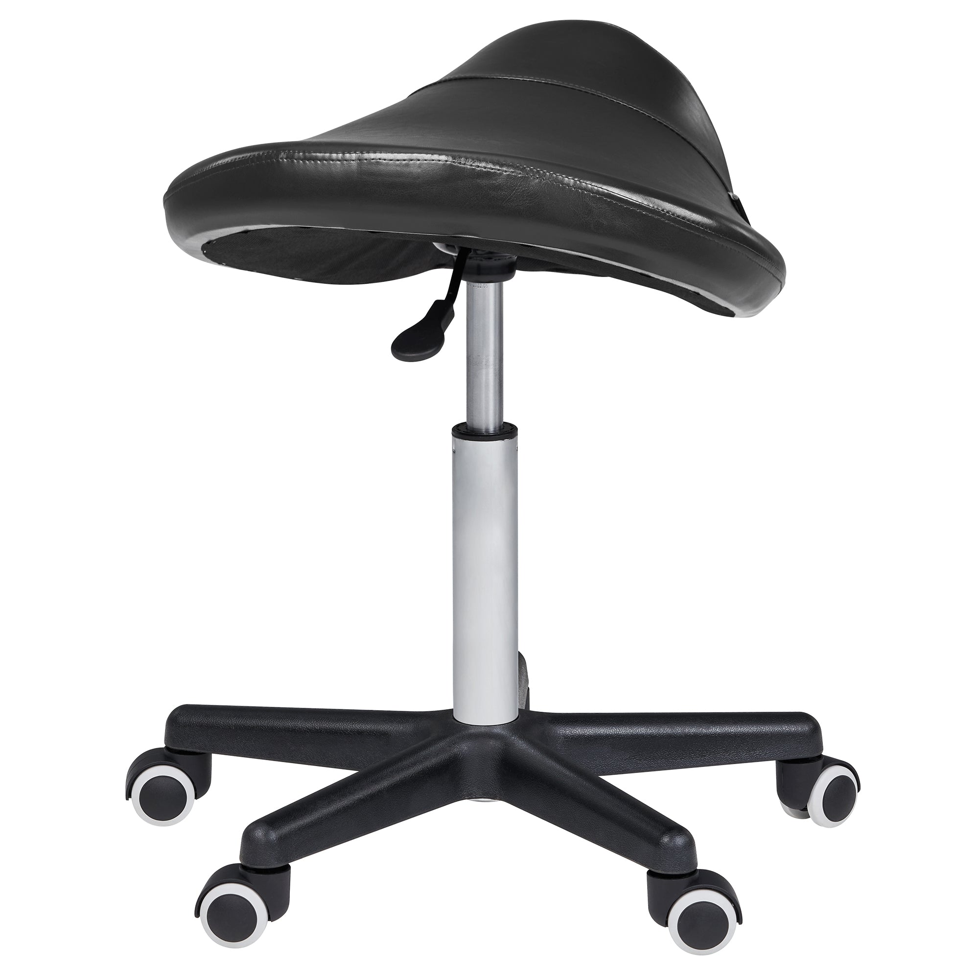 Ergonomic Massage Saddle Stool with Pneumatic Lift - Adjustable Posture Chair for Therapists & Office Workers (Black) - Perfect for Chiropractic Clinics, Salons & Home Offices