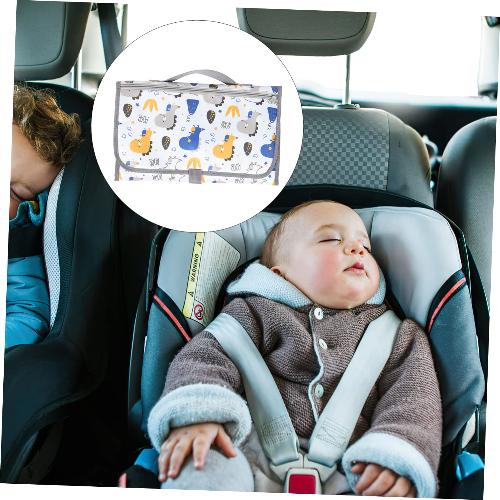 ORFOFE Large Portable Baby Changing Pad for Twins - Waterproof Diaper Changing Mat, Travel-Friendly Baby Changing Station for On-the-Go Parents | Perfect for Nursery, Car, Stroller & Airplane Travel