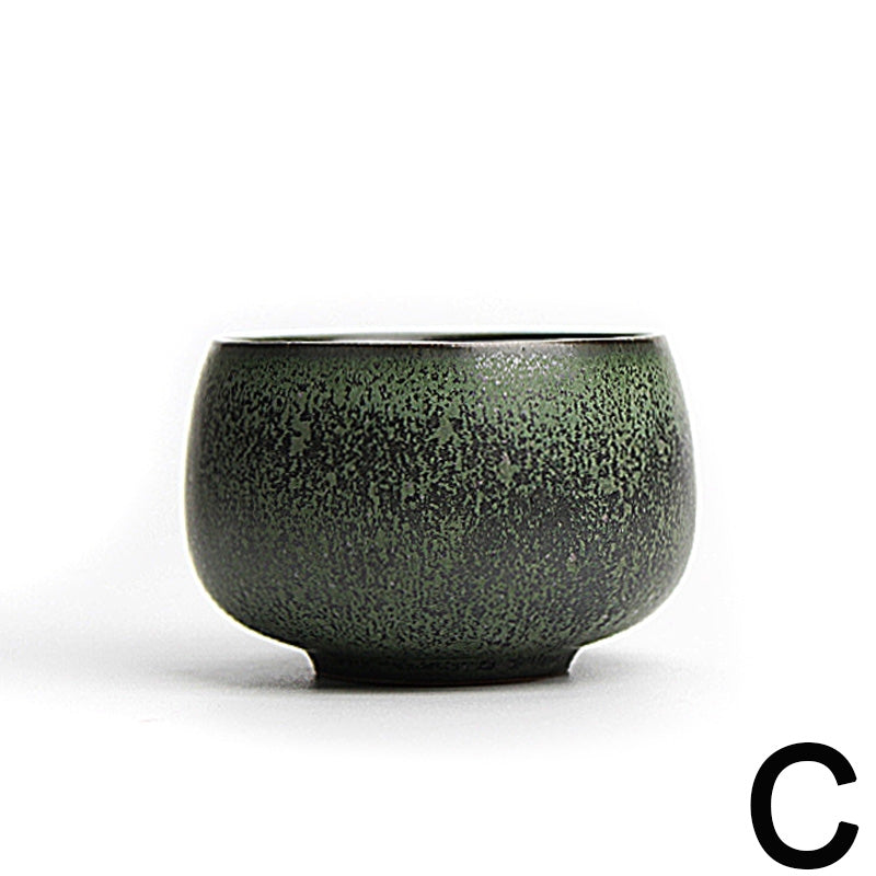 Premium Lava Stone Zen Gongfu Tea Cup Set of 2 - Handcrafted Natural Volcanic Rock Tea Cups for Chinese Tea Ceremony, Perfect for Meditation, Relaxation & Gift Giving