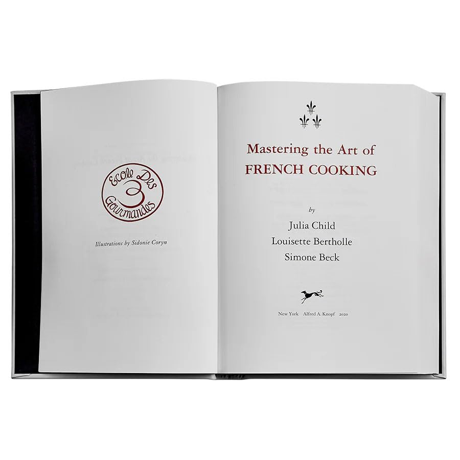 Mastering the Art of French Cooking by Julia Child - Premium Limited Edition Leather Bound Cookbook - Perfect for Home Chefs & Culinary Enthusiasts