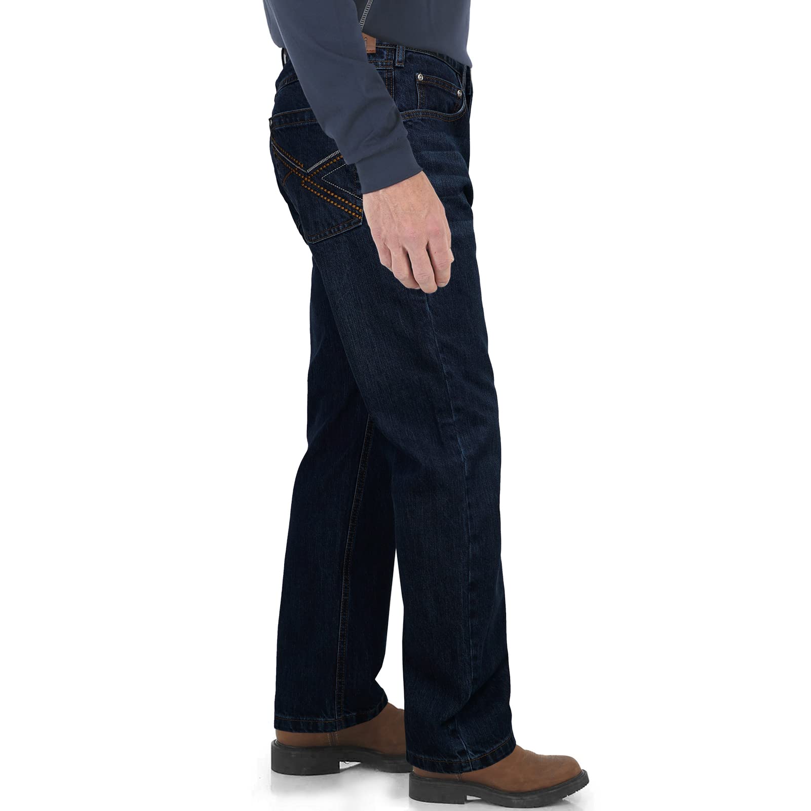 VANDISI FR Pants for Men - 12oz Flame Resistant Jeans, Comfortable Regular Fit Work Pants, Washed Denim for Safety & Durability | Ideal for Construction, Welding & Industrial Work Environments
