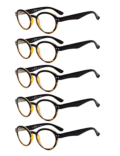 Black/Yellow-5pcs All Clear Lens